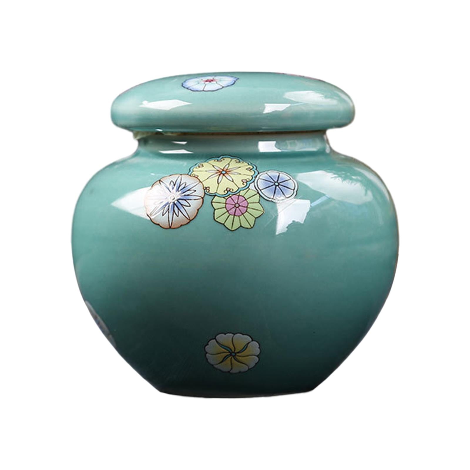 Porcelain Ginger Jar Flower Arrangement Home Decor Wedding Ceramic Vase Blue