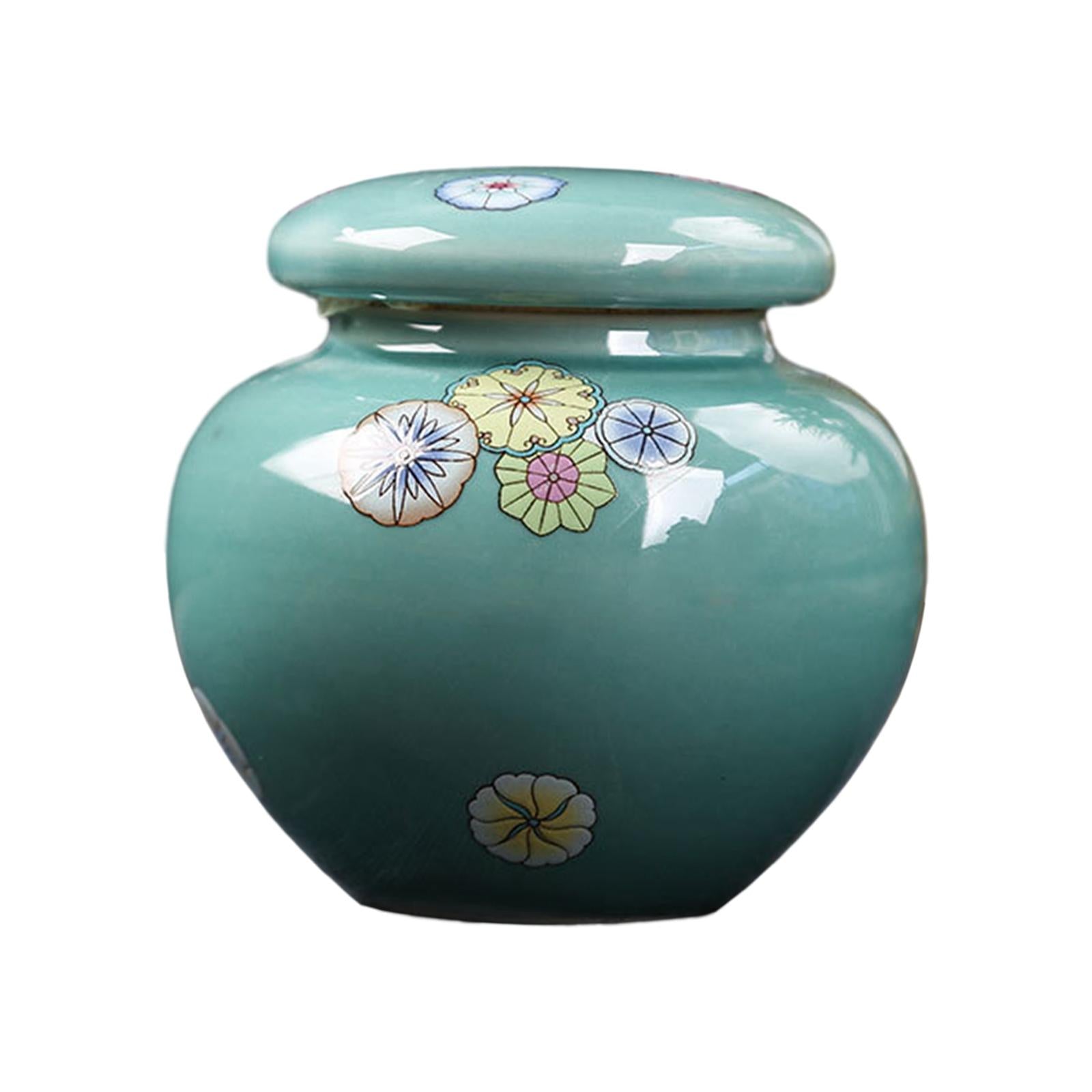 Porcelain Ginger Jar Flower Arrangement Home Decor Wedding Ceramic Vase Blue
