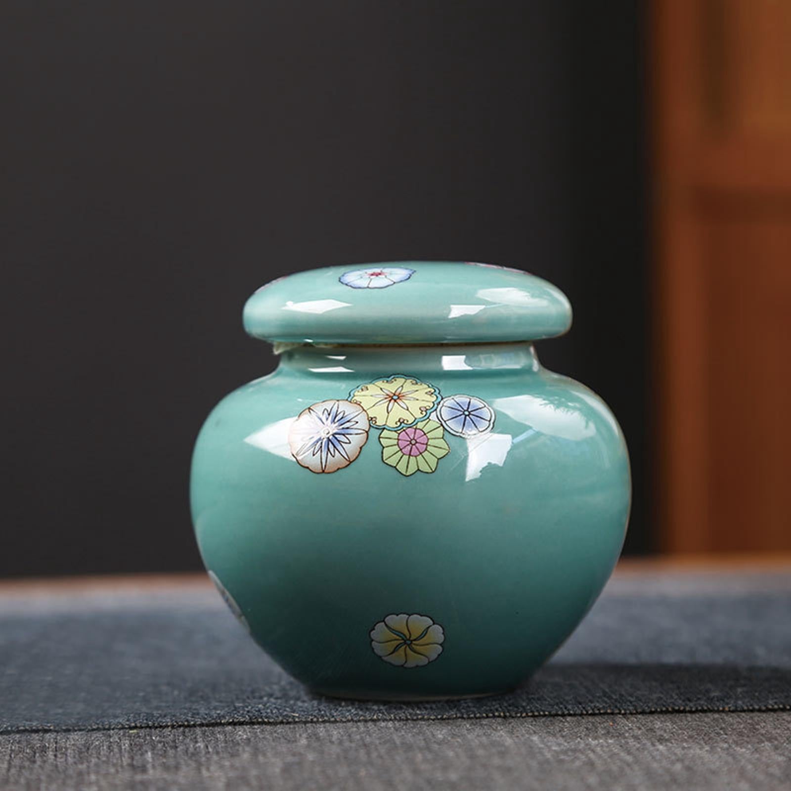 Porcelain Ginger Jar Flower Arrangement Home Decor Wedding Ceramic Vase Blue