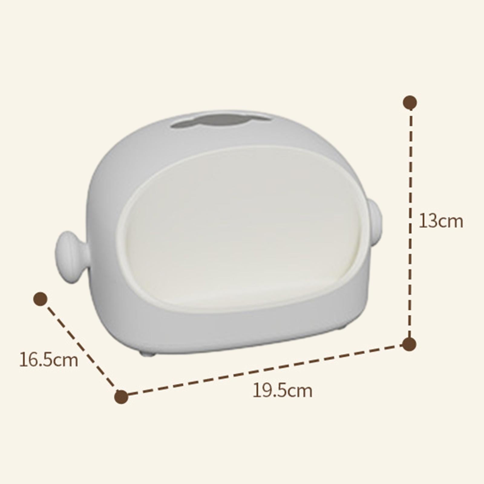 Tissue Cover Dispenser Cute Decorative Sheet Paper Holder for Hotel Bathroom gray normal