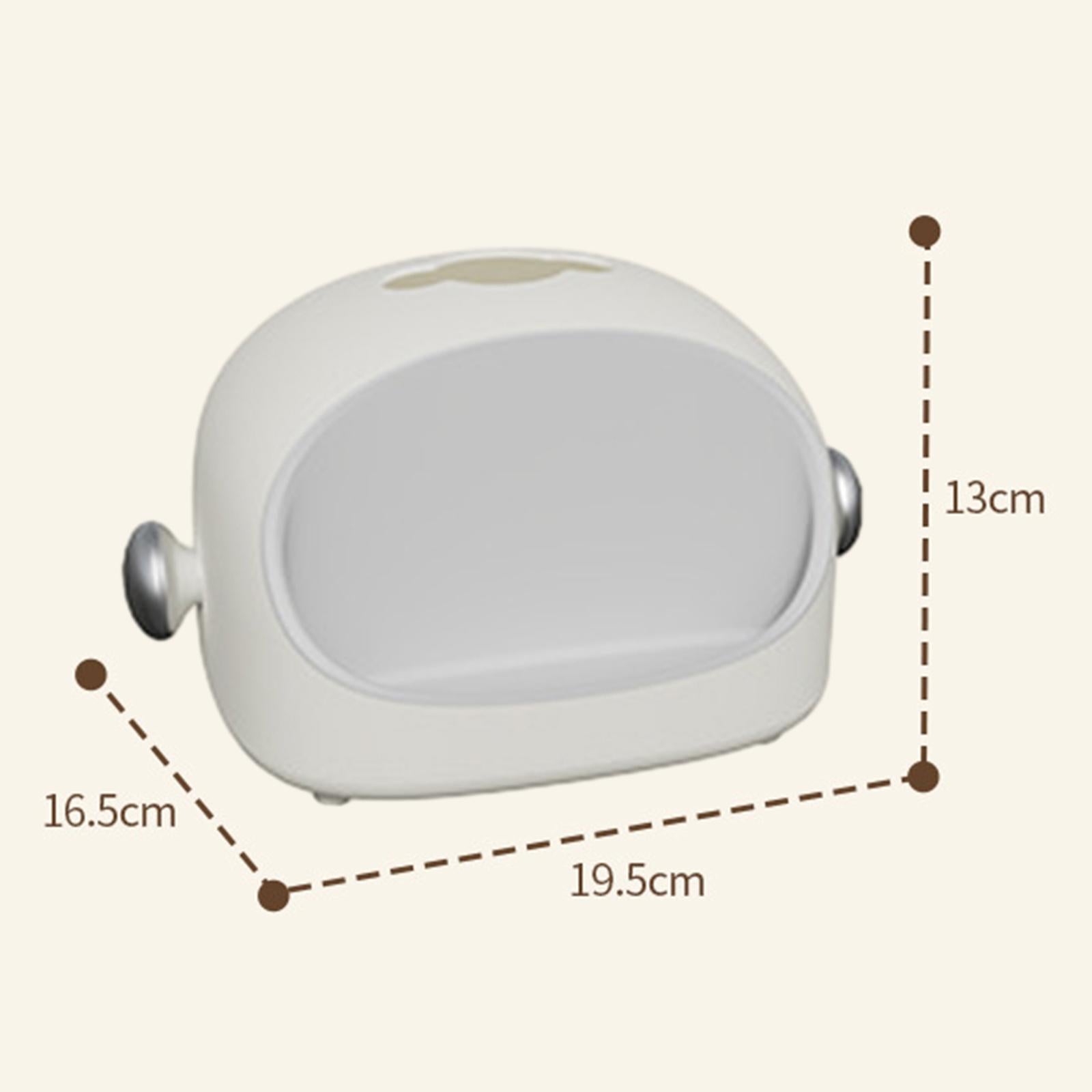 Tissue Cover Dispenser Cute Decorative Sheet Paper Holder for Hotel Bathroom white upgrade
