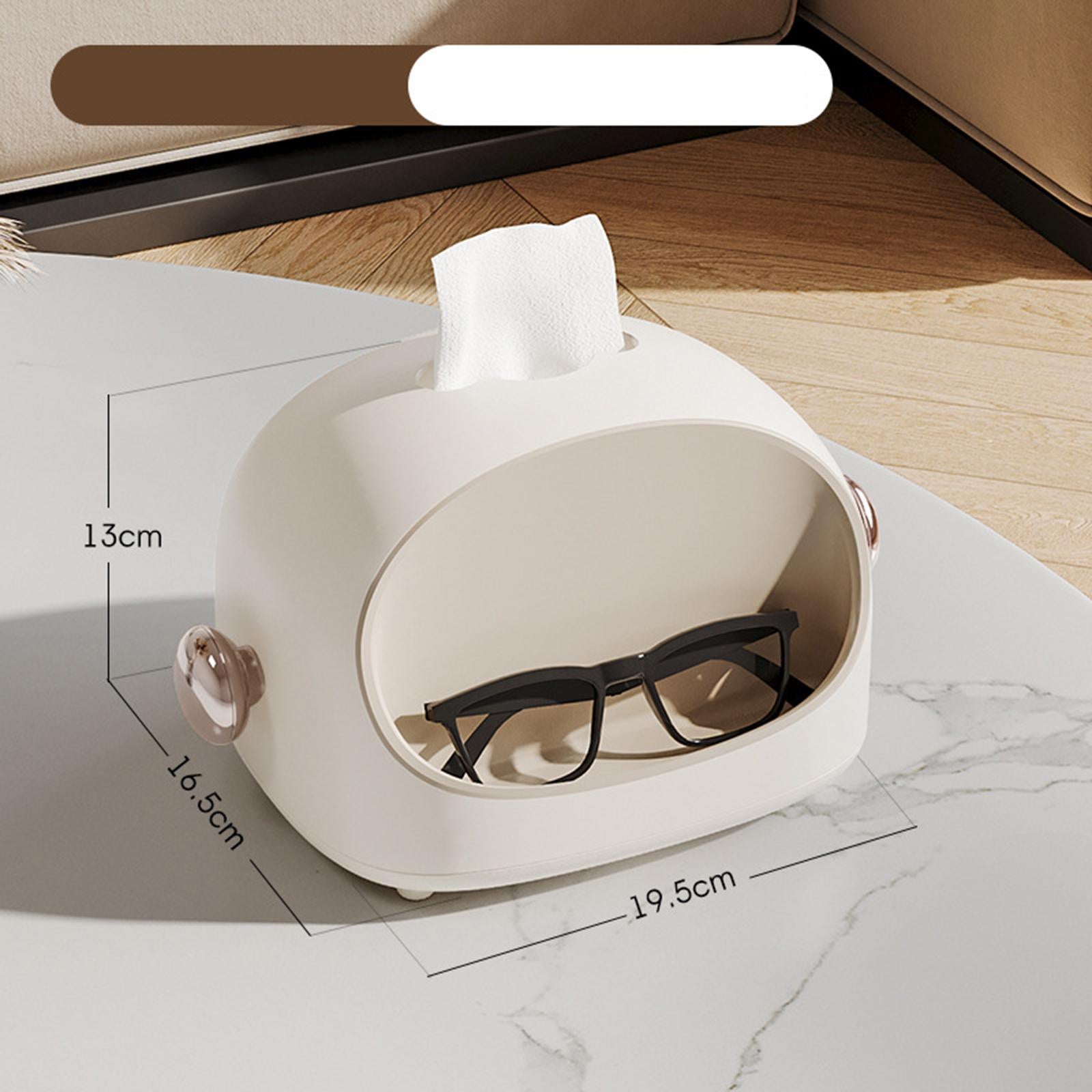 Tissue Cover Dispenser Cute Decorative Sheet Paper Holder for Hotel Bathroom white upgrade