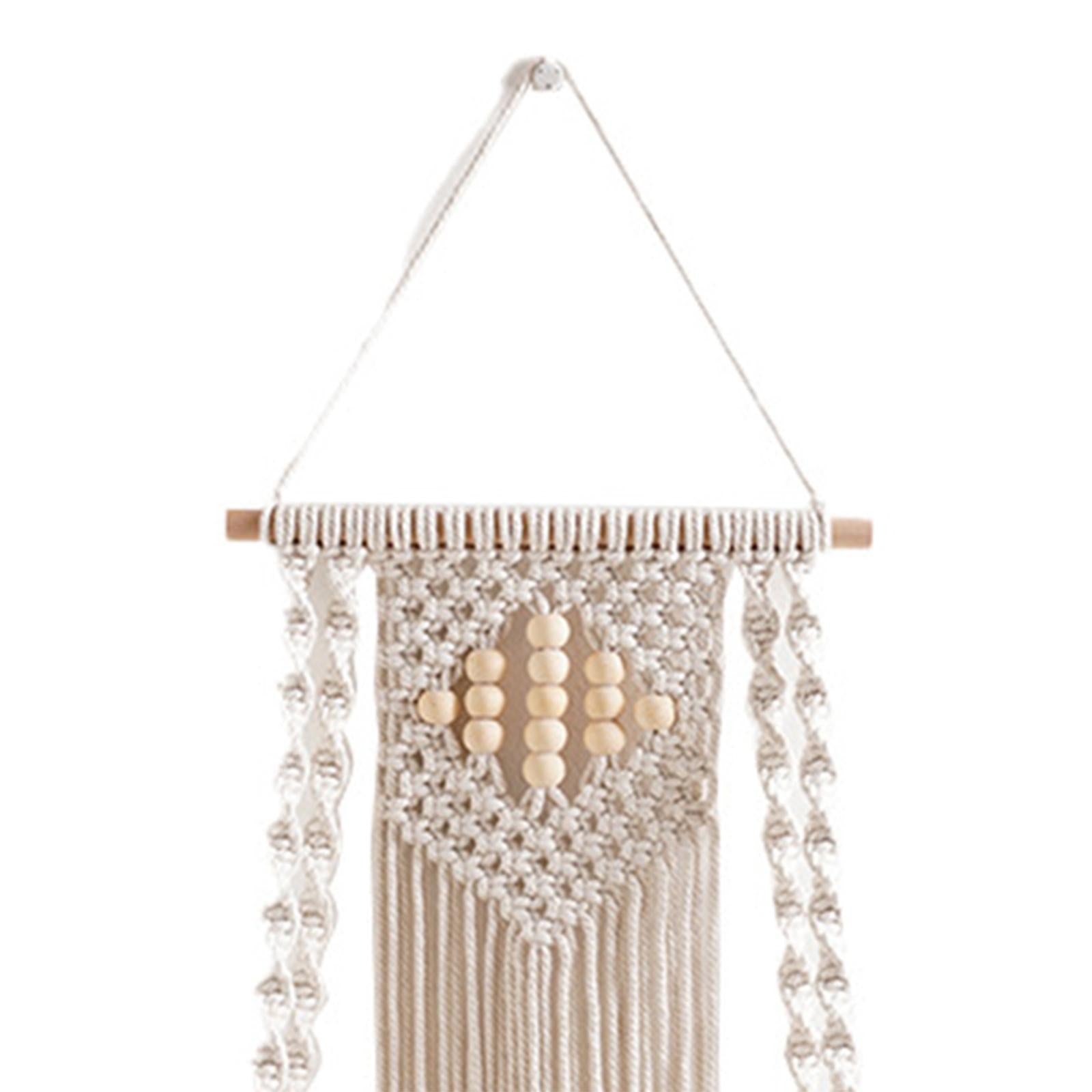 Boho Wall Hanging Shelf Display Bohemian Storage Shelf for Pot Outdoor Plant