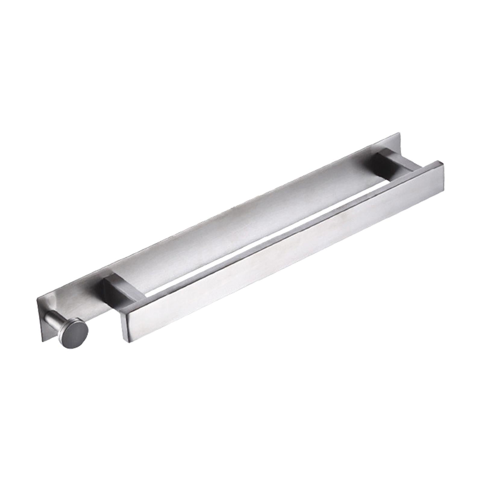 Towel Rack Wall Mounted Towel Holder Towel Rail for Bathroom Cabinet Bedroom Silver