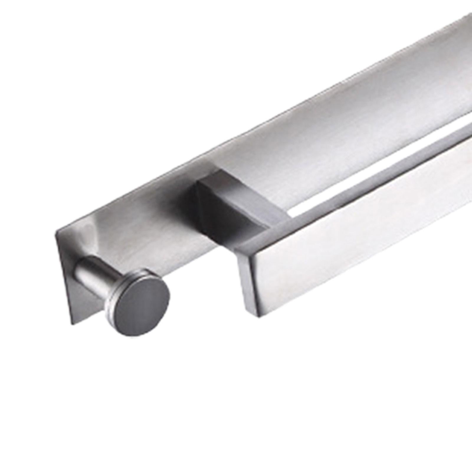 Towel Rack Wall Mounted Towel Holder Towel Rail for Bathroom Cabinet Bedroom Silver
