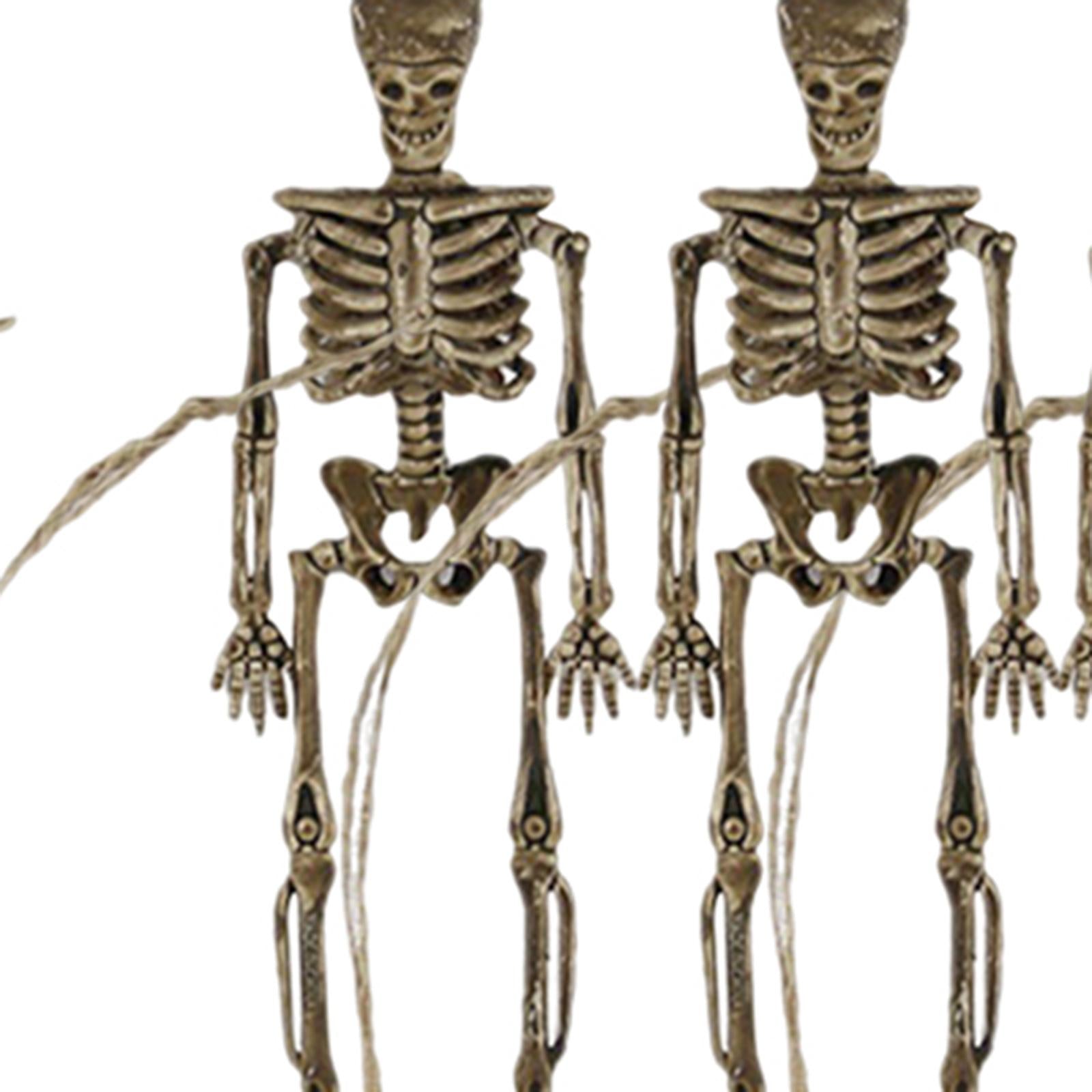 8x Halloween Skeletons Lawn Hanging Scary Full Body Posable Joints Skeletons