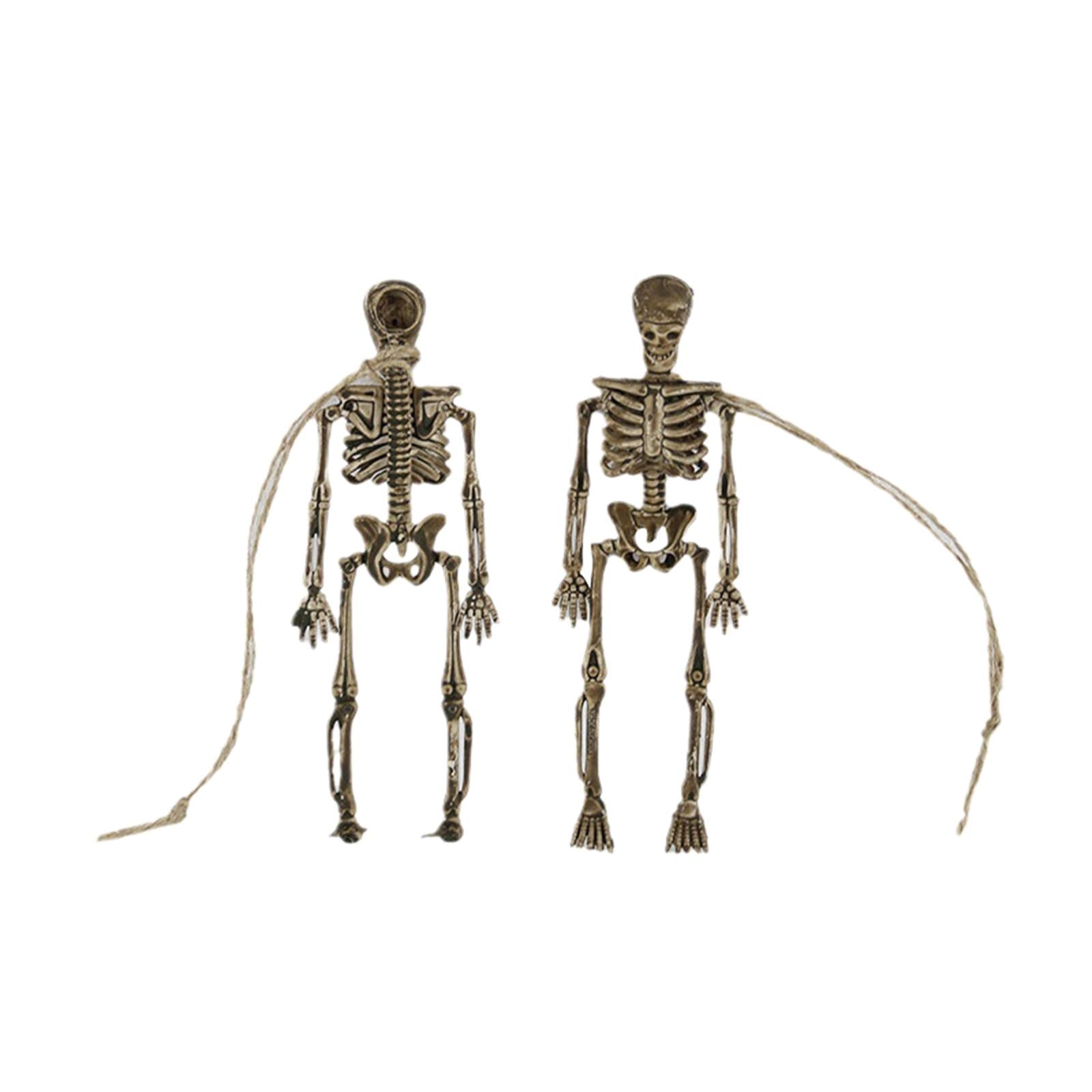 8x Halloween Skeletons Lawn Hanging Scary Full Body Posable Joints Skeletons