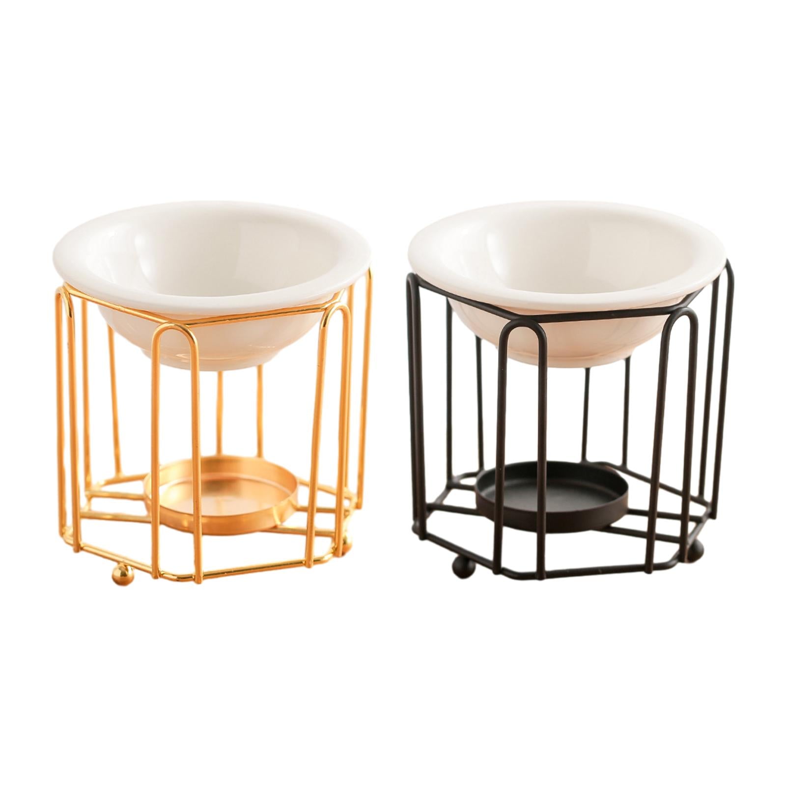 Tealight Candle Holder Cabinet Living Room SPA Ornament Essential Oil Burner Gold