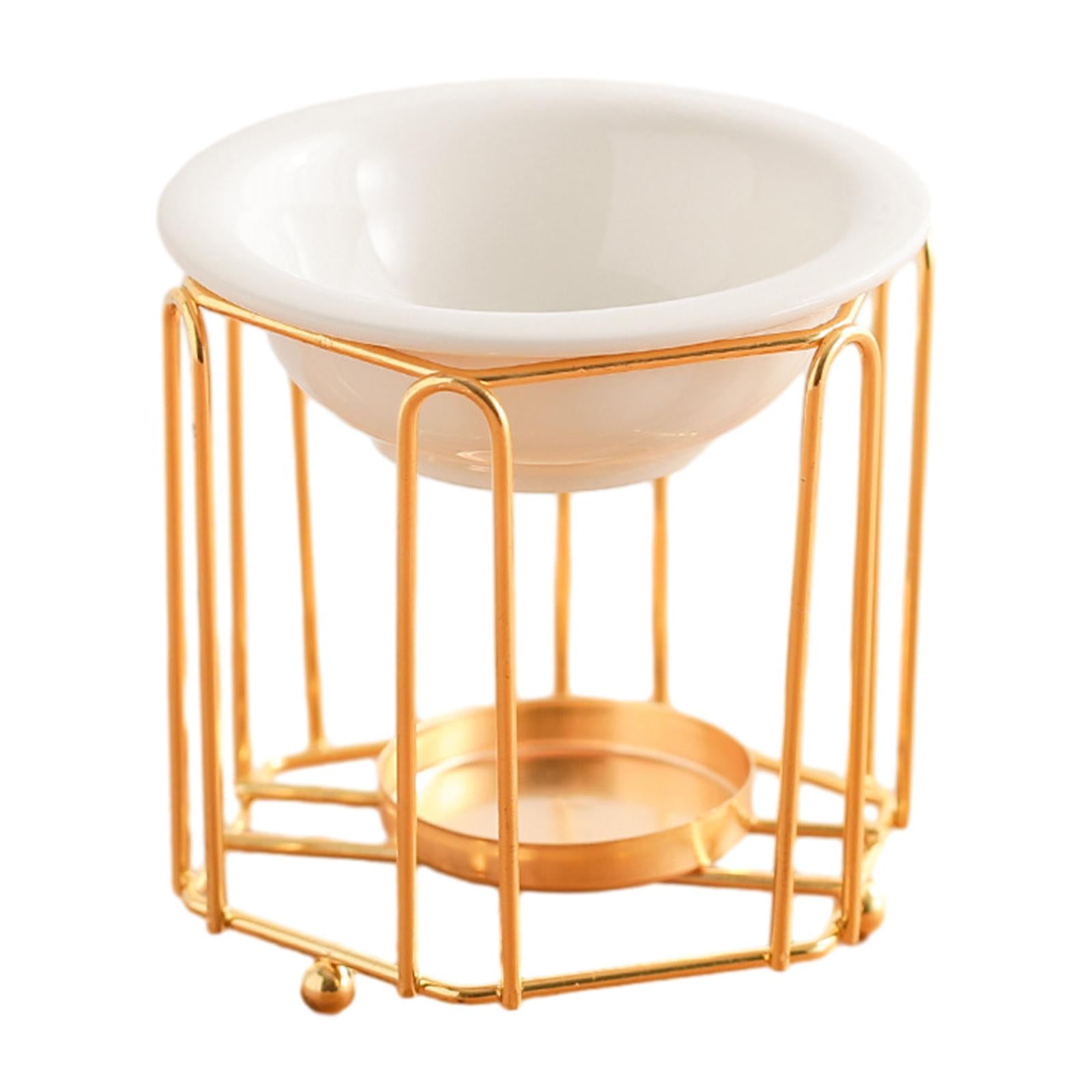Tealight Candle Holder Cabinet Living Room SPA Ornament Essential Oil Burner Gold