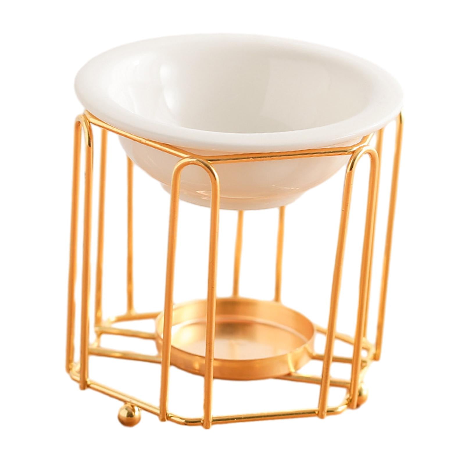 Tealight Candle Holder Cabinet Living Room SPA Ornament Essential Oil Burner Gold