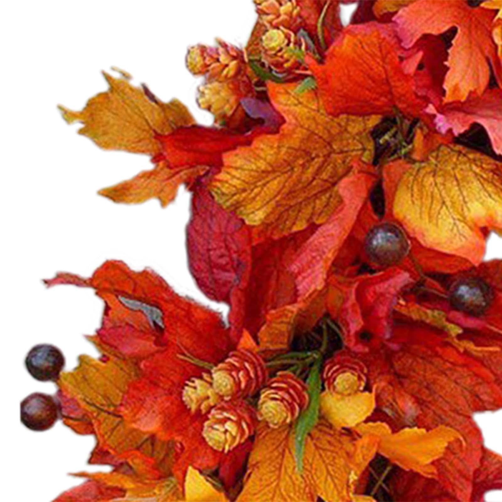 Fall Wreath Front Door Hanger Harvest Wreath for Thanksgiving Party Festival Style B