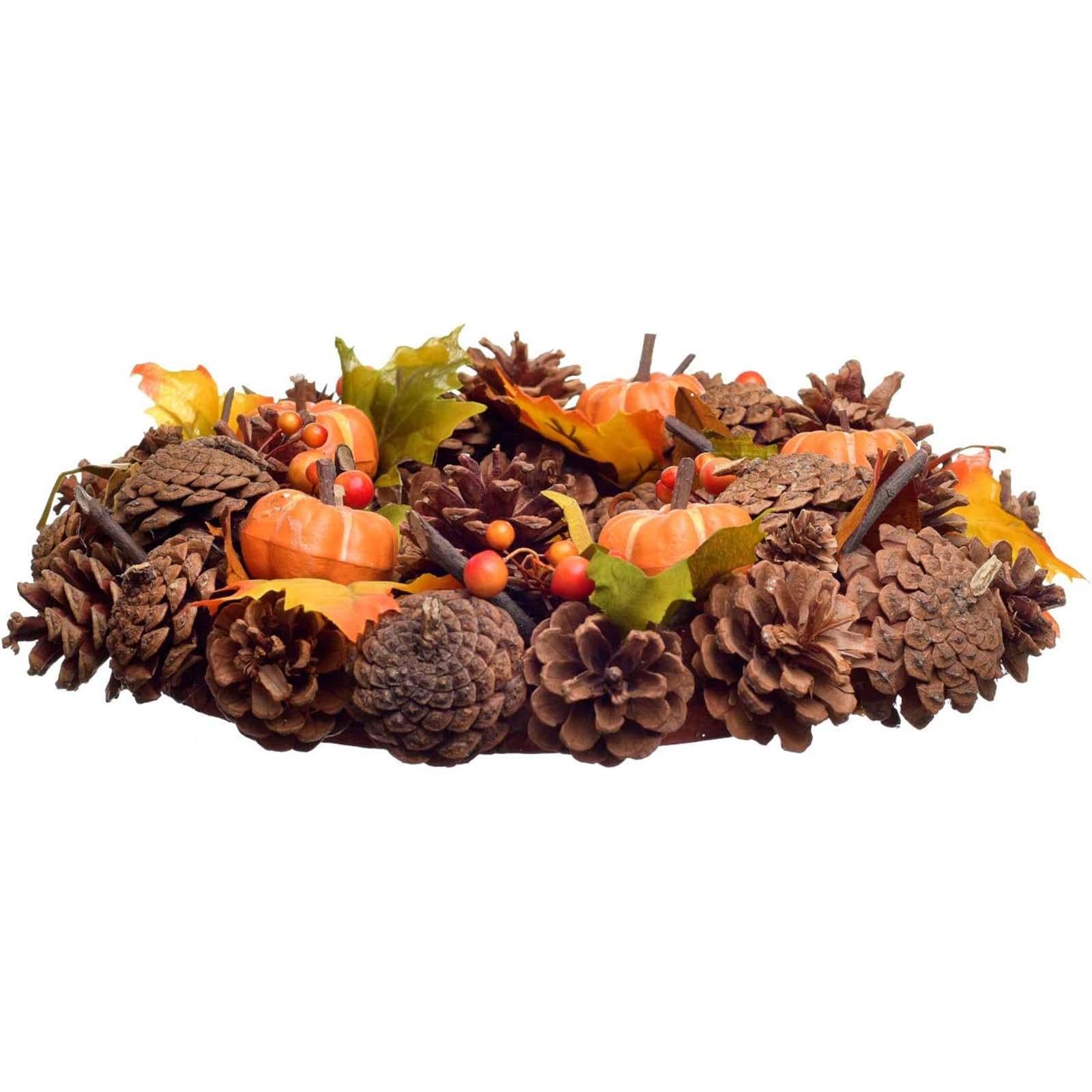 Fall Wreath Front Door Hanger Harvest Wreath for Thanksgiving Party Festival Style C