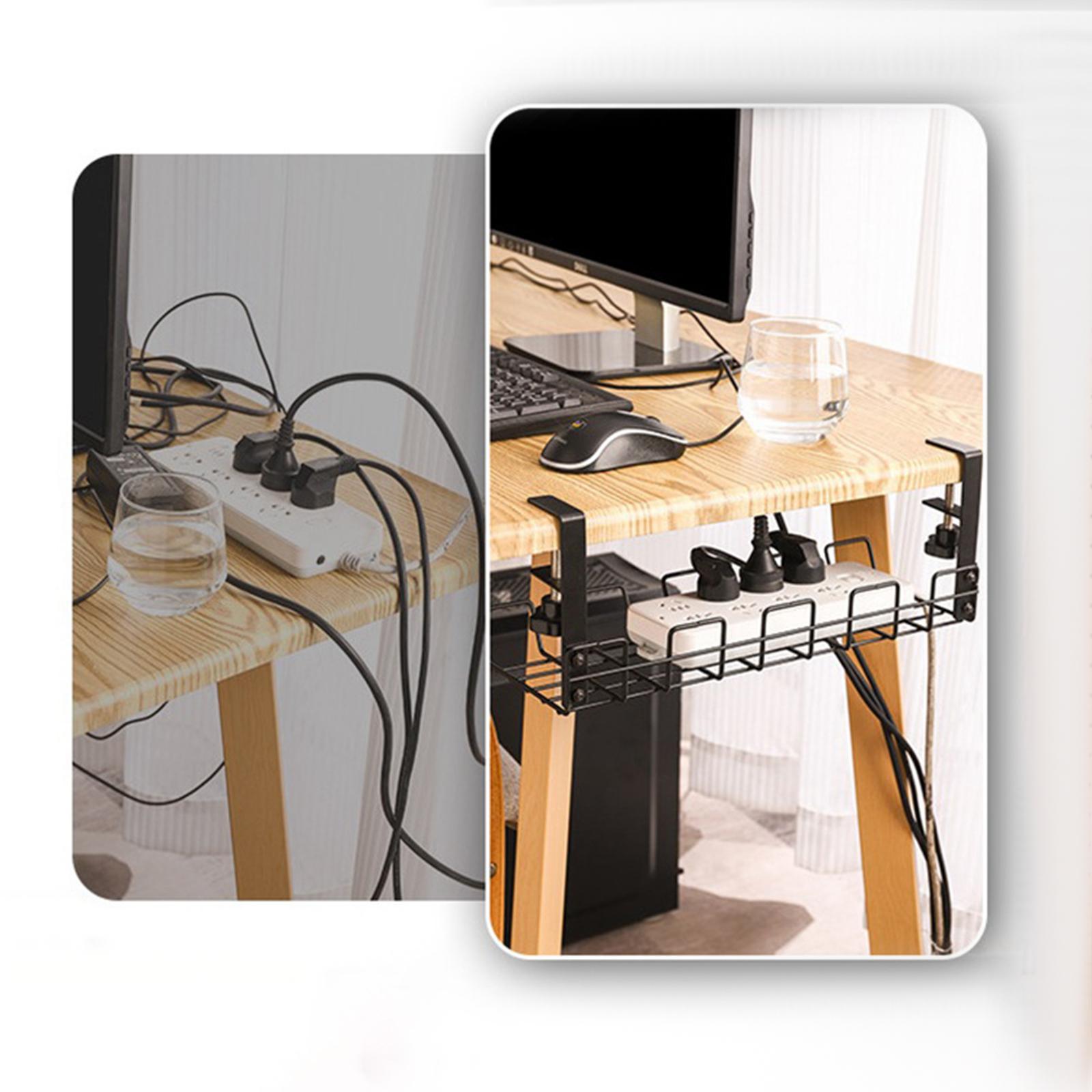 under Desk Cable Management Tray Metal Cable for Kitchens House Computer