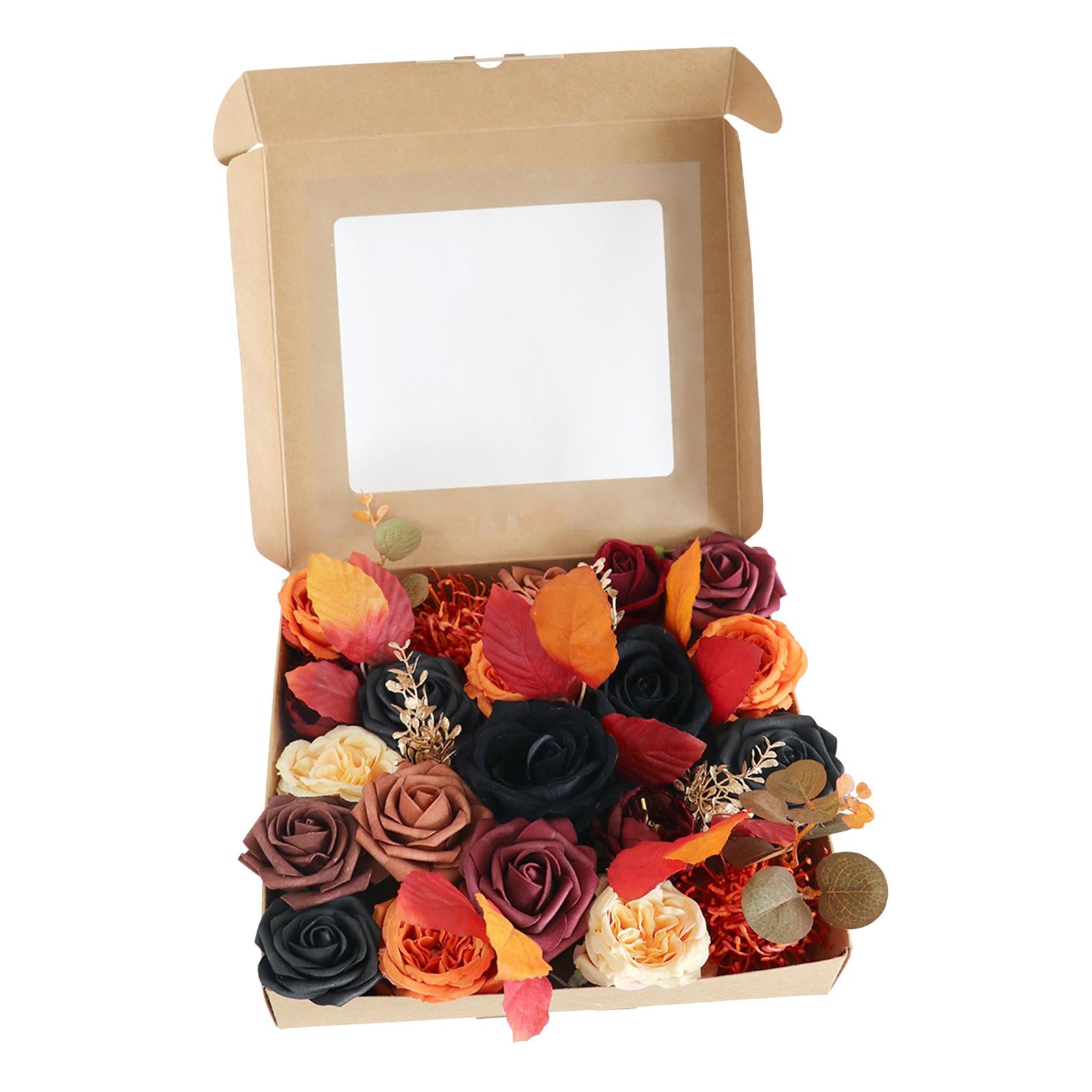 Artificial Flowers Box Set DIY Fake Flower for Halloween Wreath Table Chair