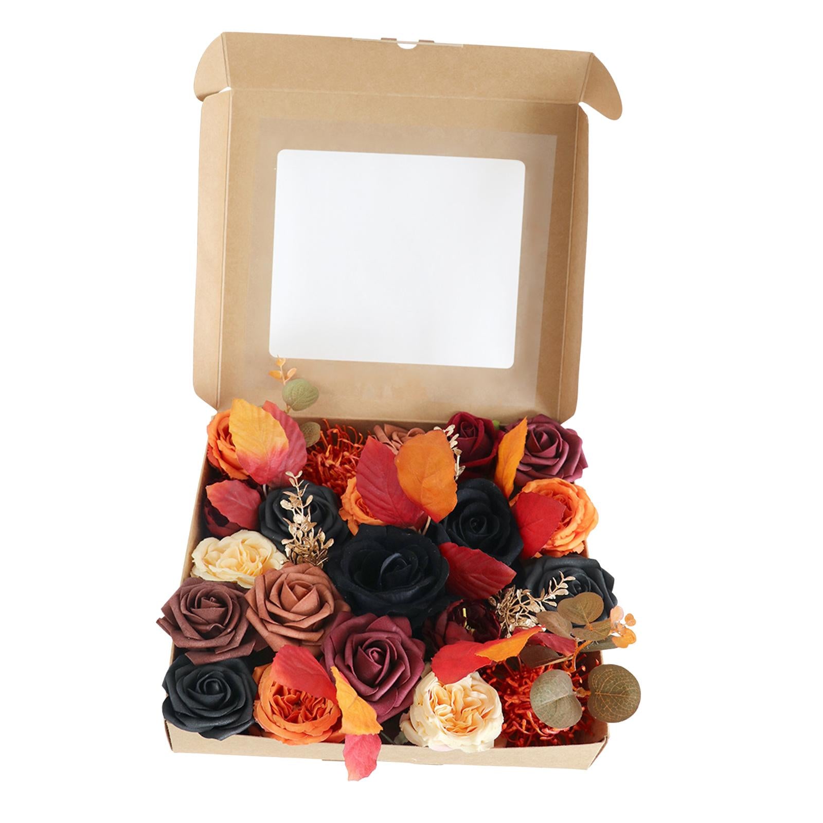 Artificial Flowers Box Set DIY Fake Flower for Halloween Wreath Table Chair
