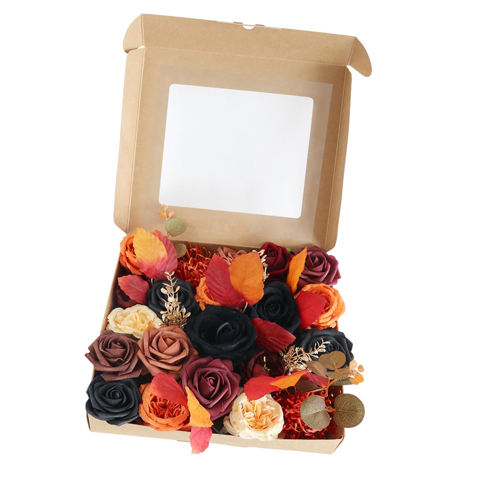 Artificial Flowers Box Set DIY Fake Flower for Halloween Wreath Table Chair