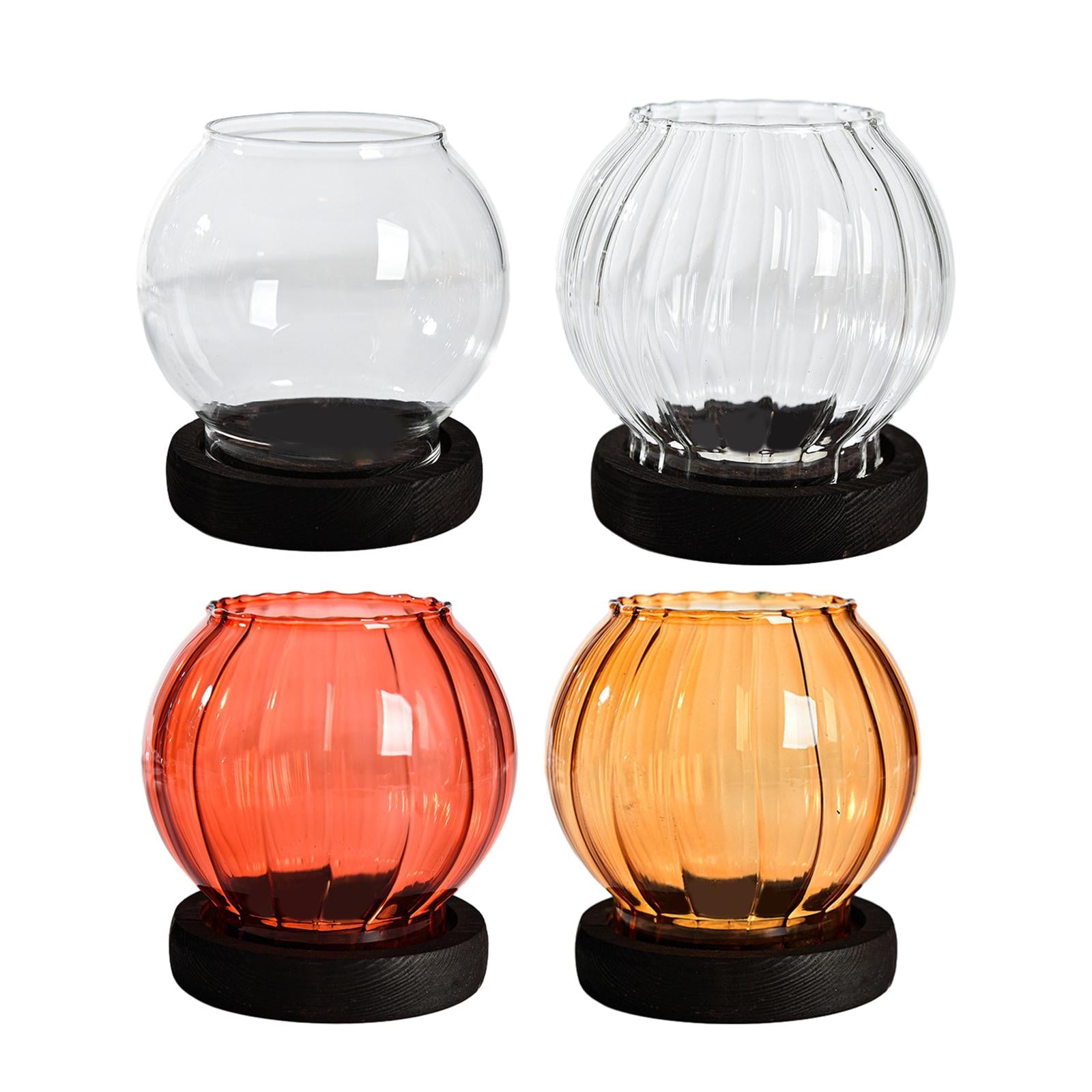 Glass Candle Holder Votive Candle Holders Table Centerpiece Tealight Holders Clear Smooth