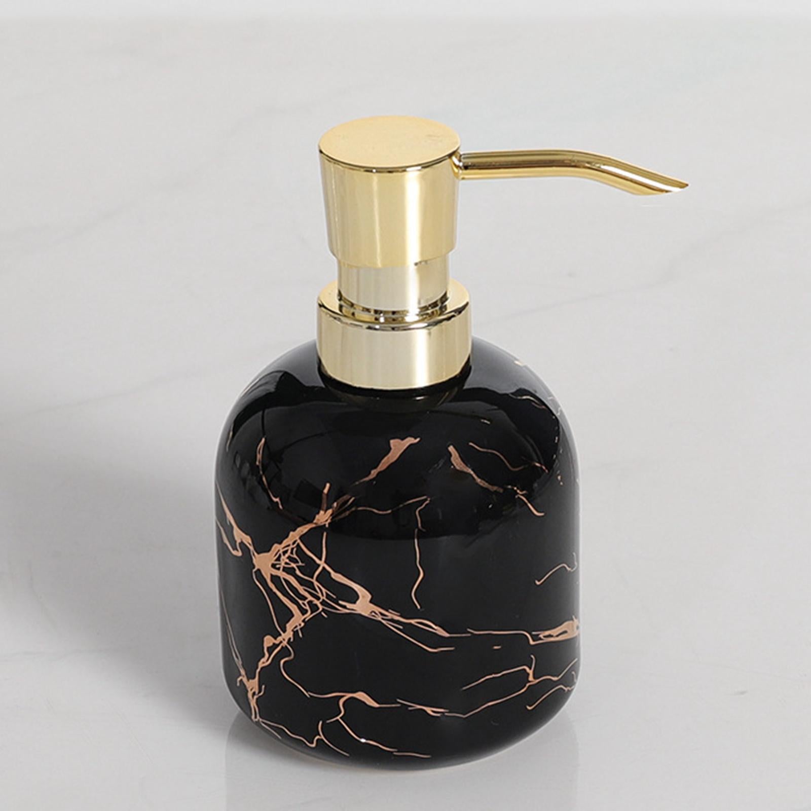 Soap Dispenser with Pump Refillable Bottle Cylinder Lotion Dispensing Bottle Black
