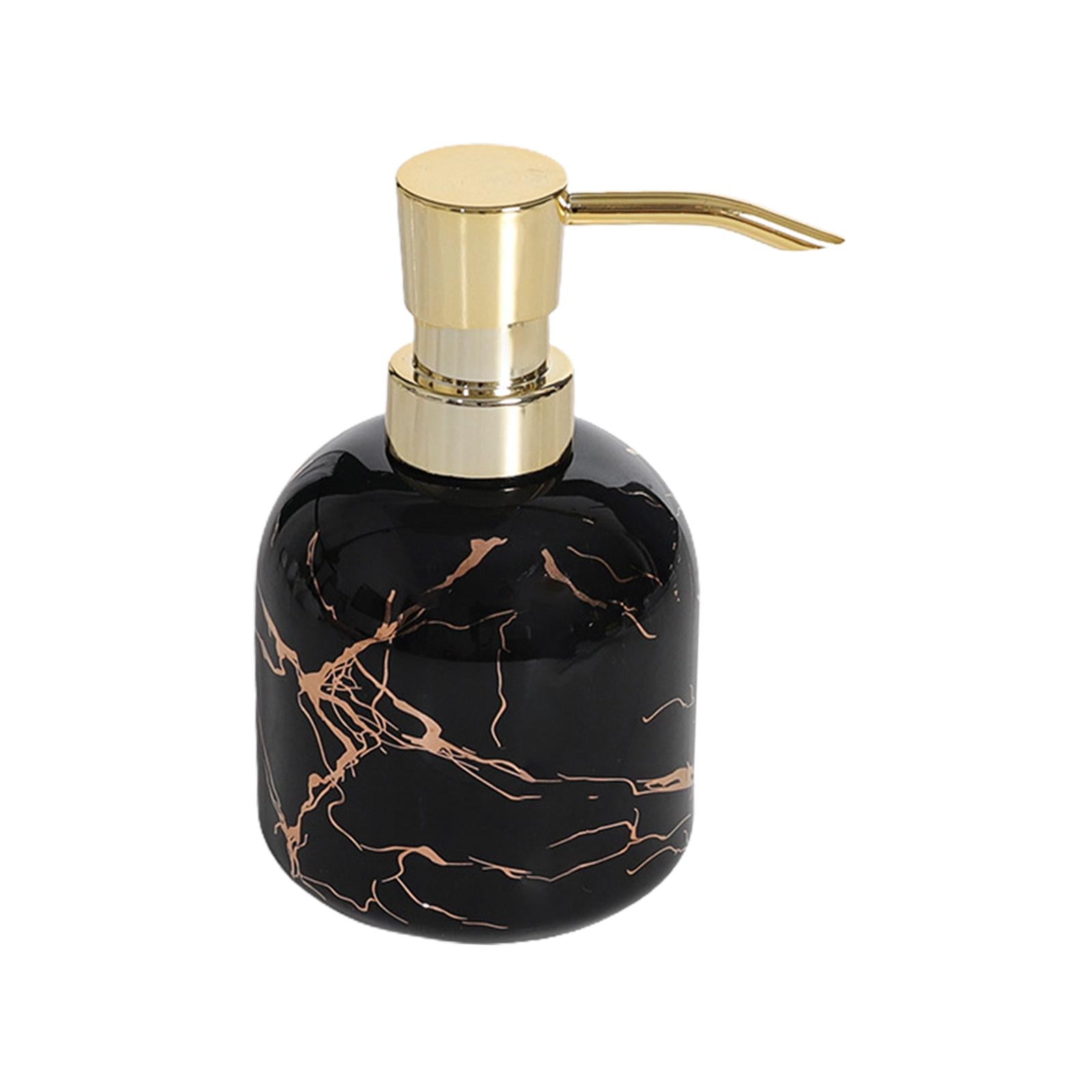 Soap Dispenser with Pump Refillable Bottle Cylinder Lotion Dispensing Bottle Black