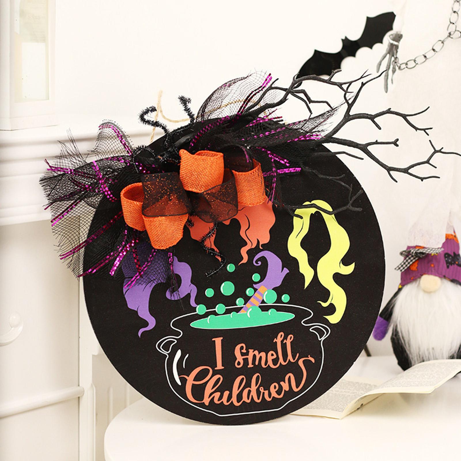 Halloween Door Sign Halloween Party Decorations for Haunted House Front Door