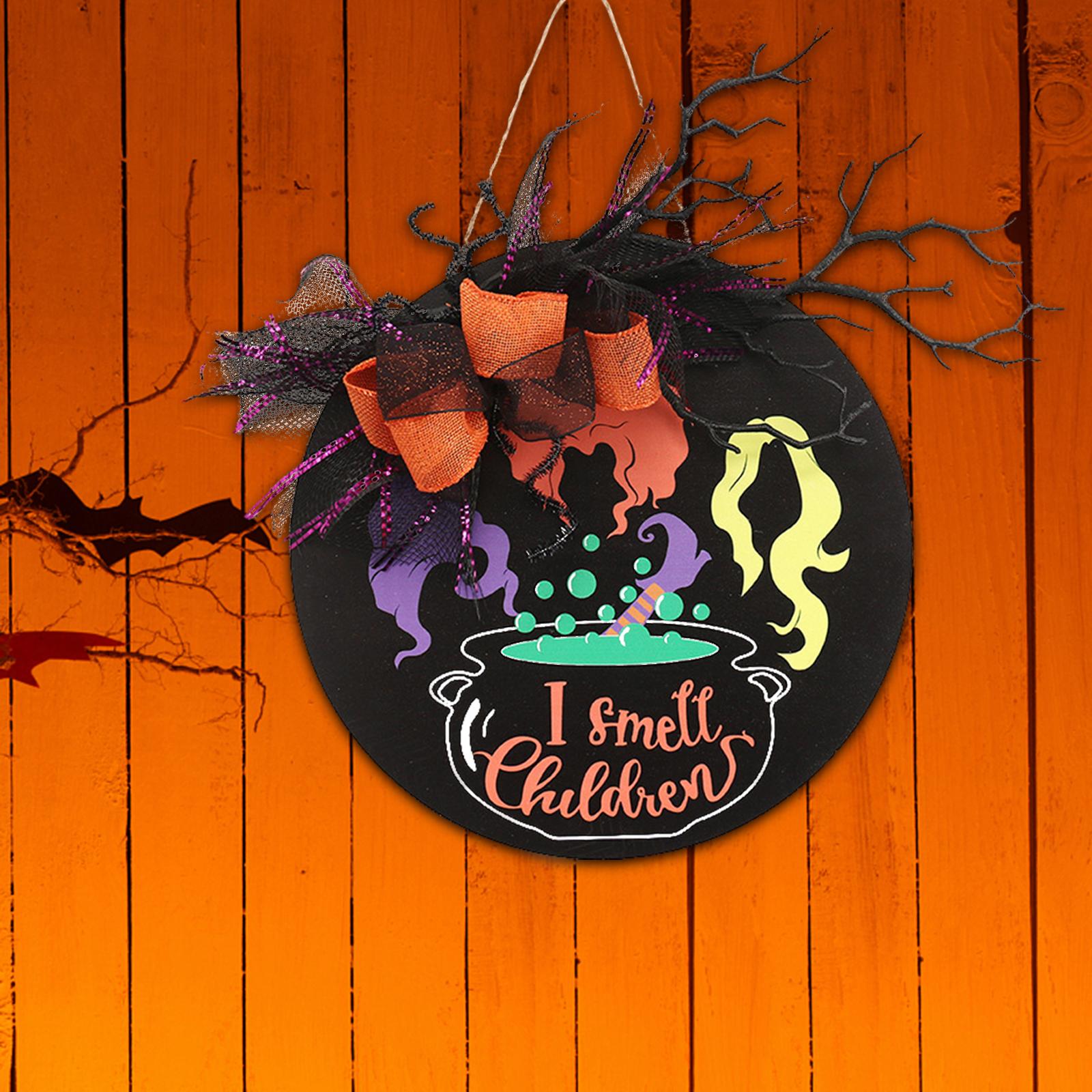 Halloween Door Sign Halloween Party Decorations for Haunted House Front Door