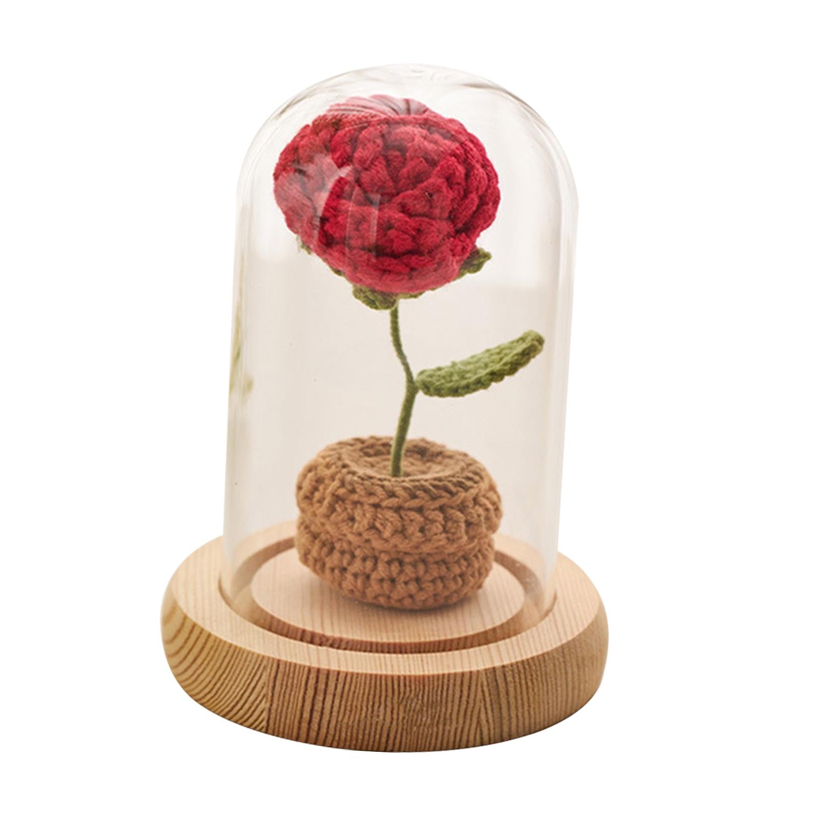Crochet Flower Elegant Finished Product Table Centerpiece Artificial Flowers