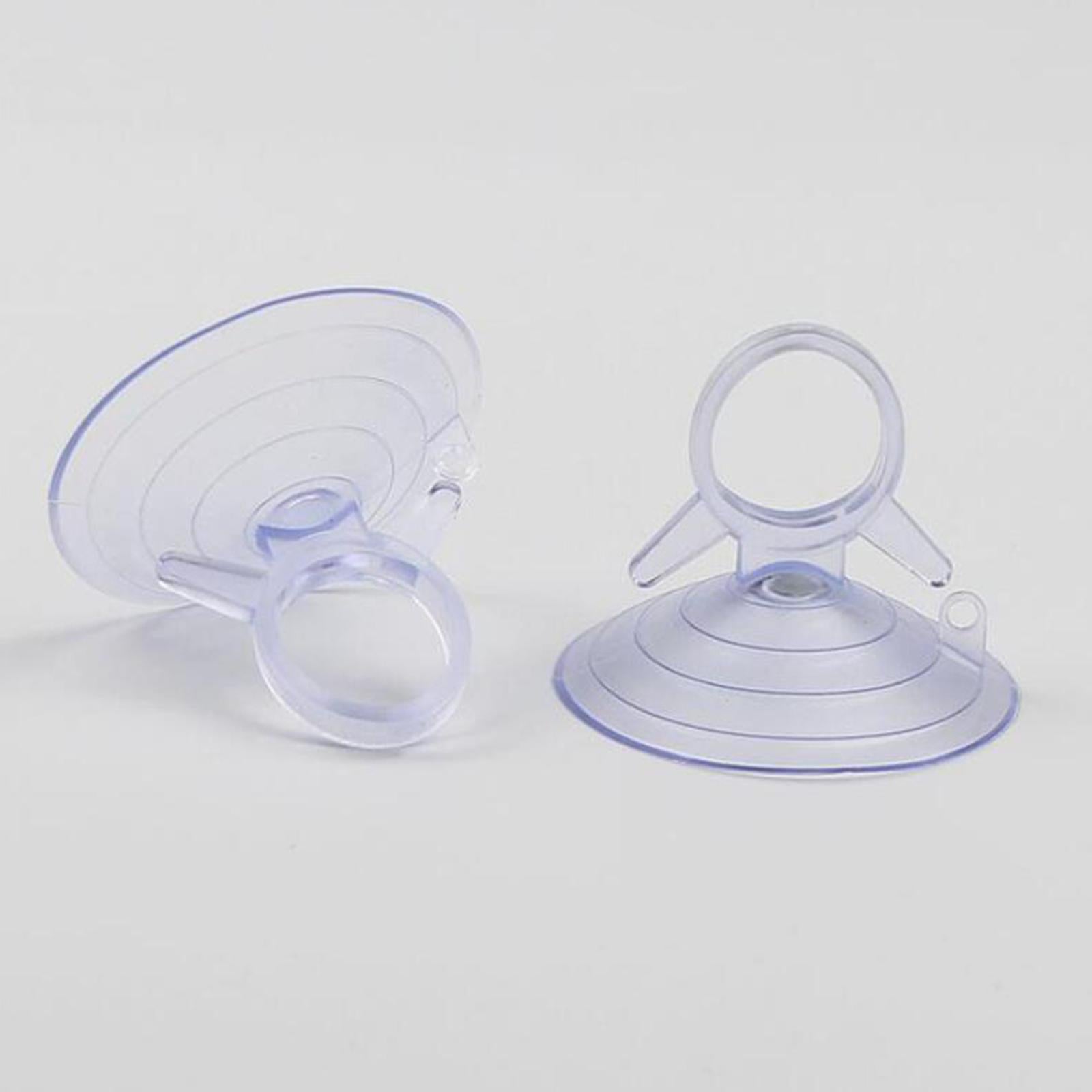 4xSmall Suction Cup Window Sucker Holder for Kitchen Home Organization Mirrors Clear