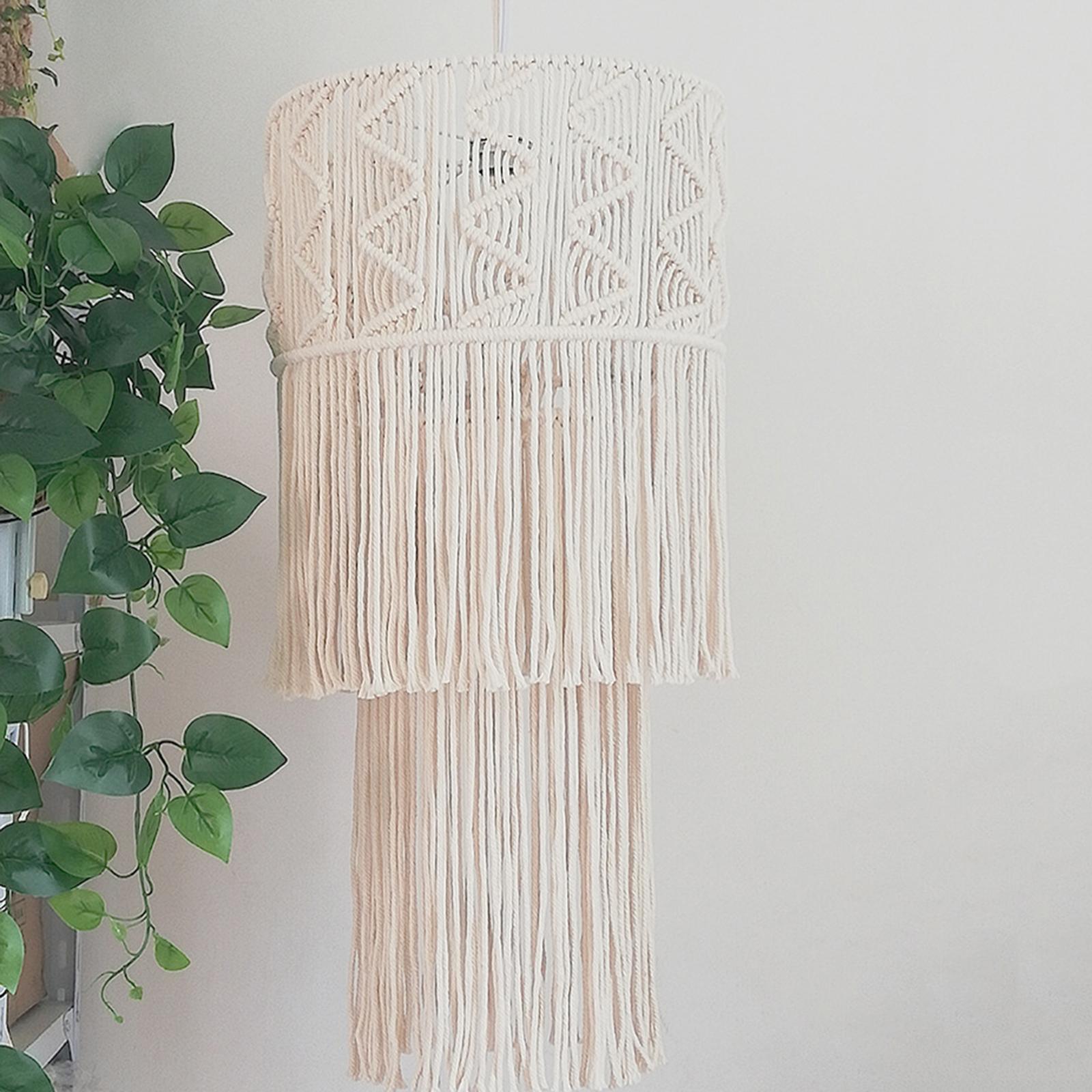 Macrame Lamp Shade Boho Gift Light Shade Only for Home Office Bedroom