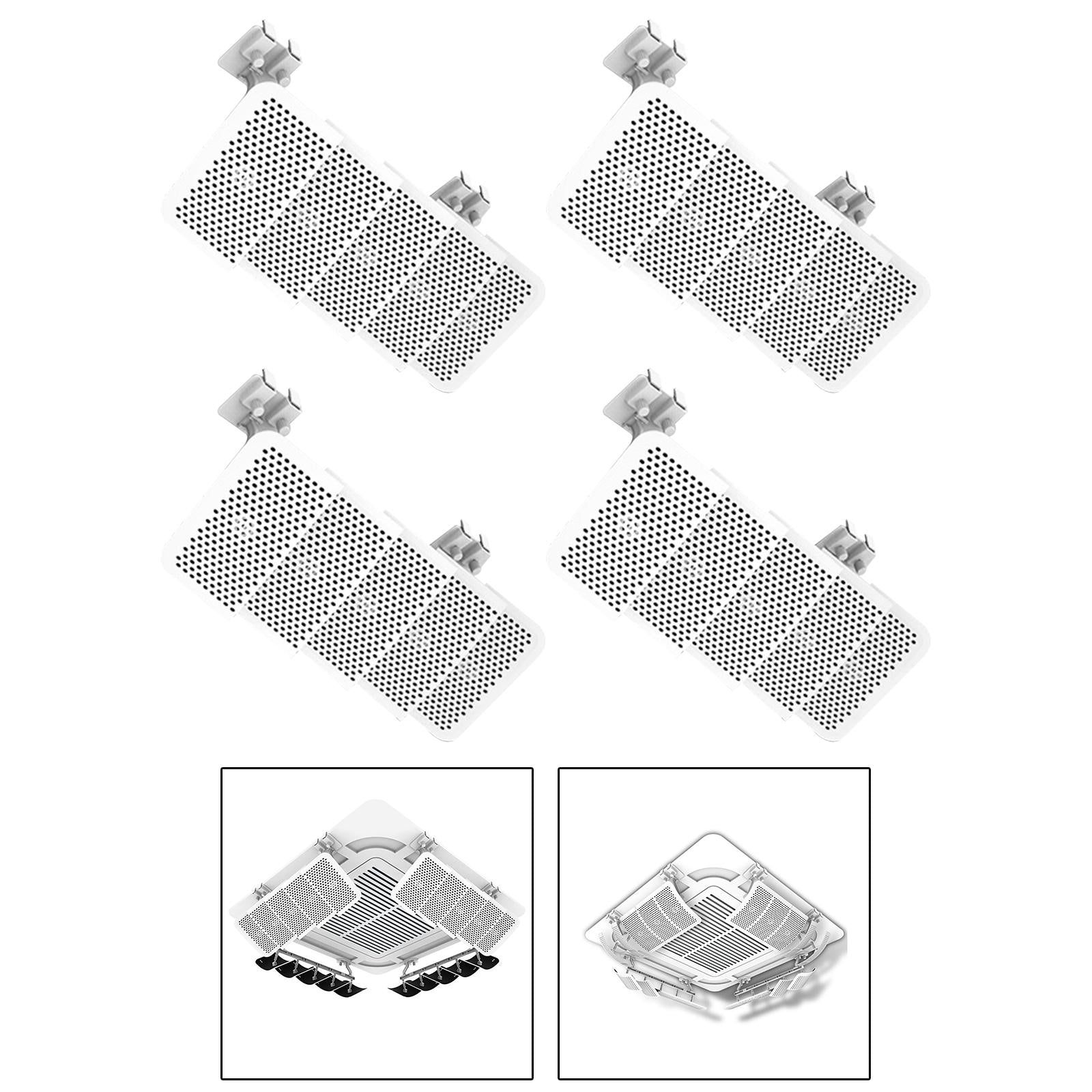 Air Conditioner Deflector Foldable Air Conditioning Deflector Draft Stoppers Basic without Filter