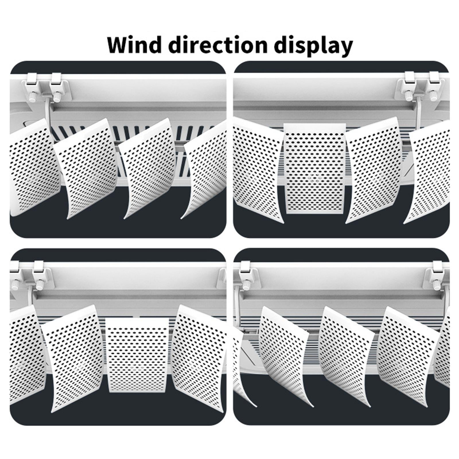 Air Conditioner Deflector Foldable Air Conditioning Deflector Draft Stoppers Carbon Filter