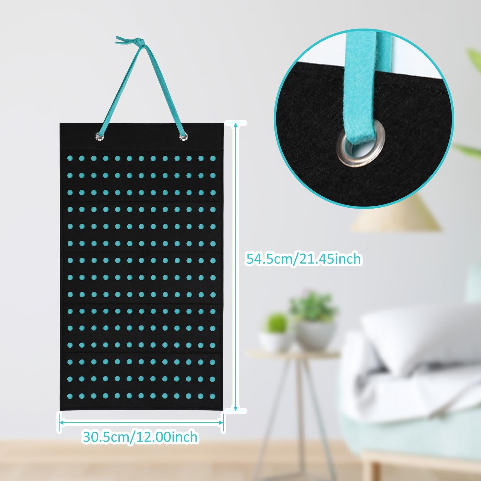 Shoe Charms Organizer Hanger Storage Bag with 180 Holes Accessories Portable