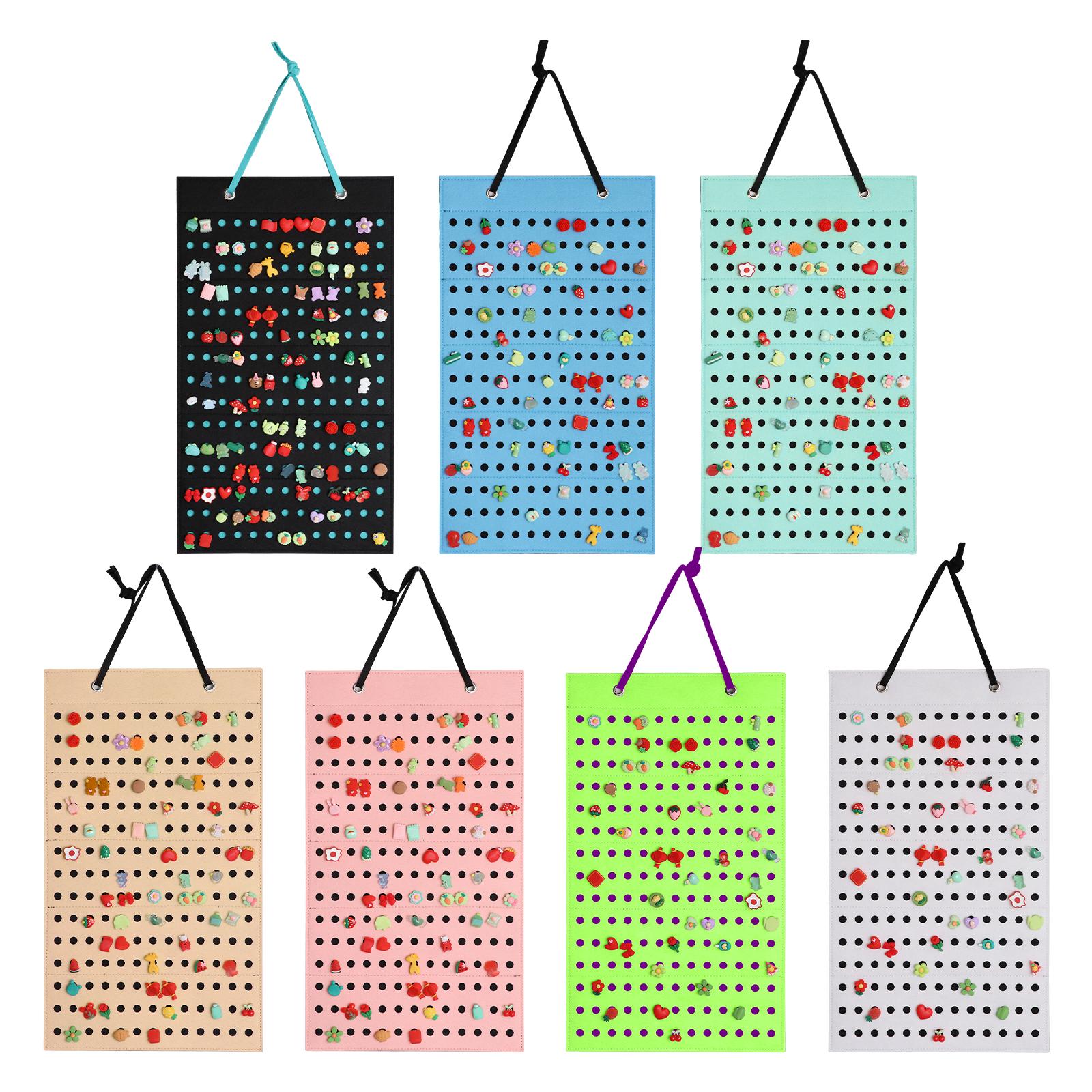 Shoe Charms Organizer Hanger Storage Bag with 180 Holes Accessories Portable