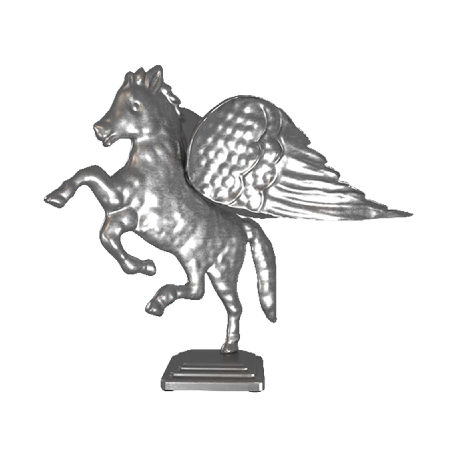Metal Horse Statue Figurines Creative Bedroom Housewarming Animal Sculptures Silver
