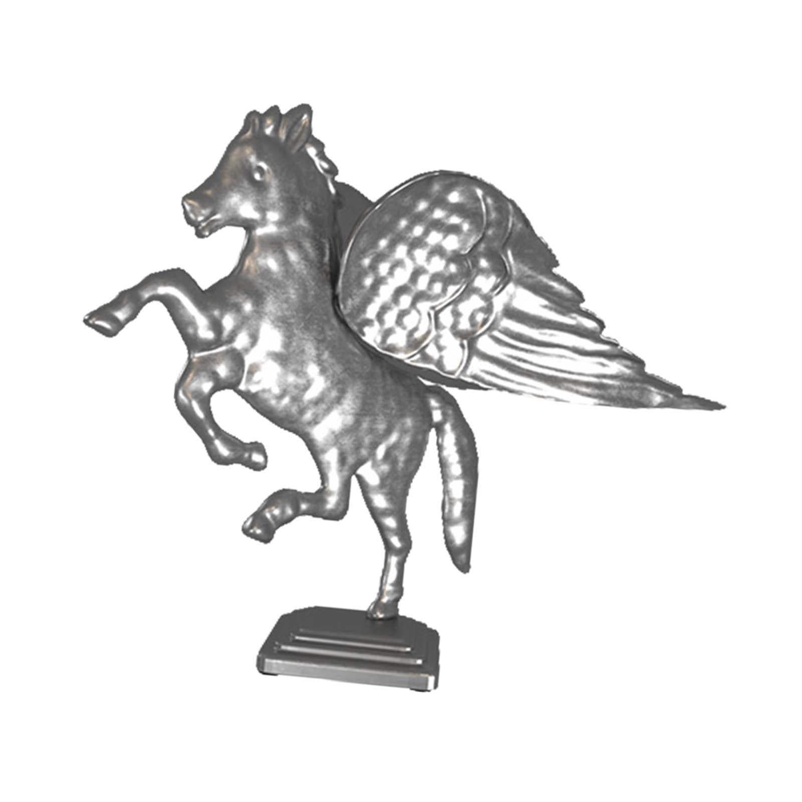 Metal Horse Statue Figurines Creative Bedroom Housewarming Animal Sculptures Silver