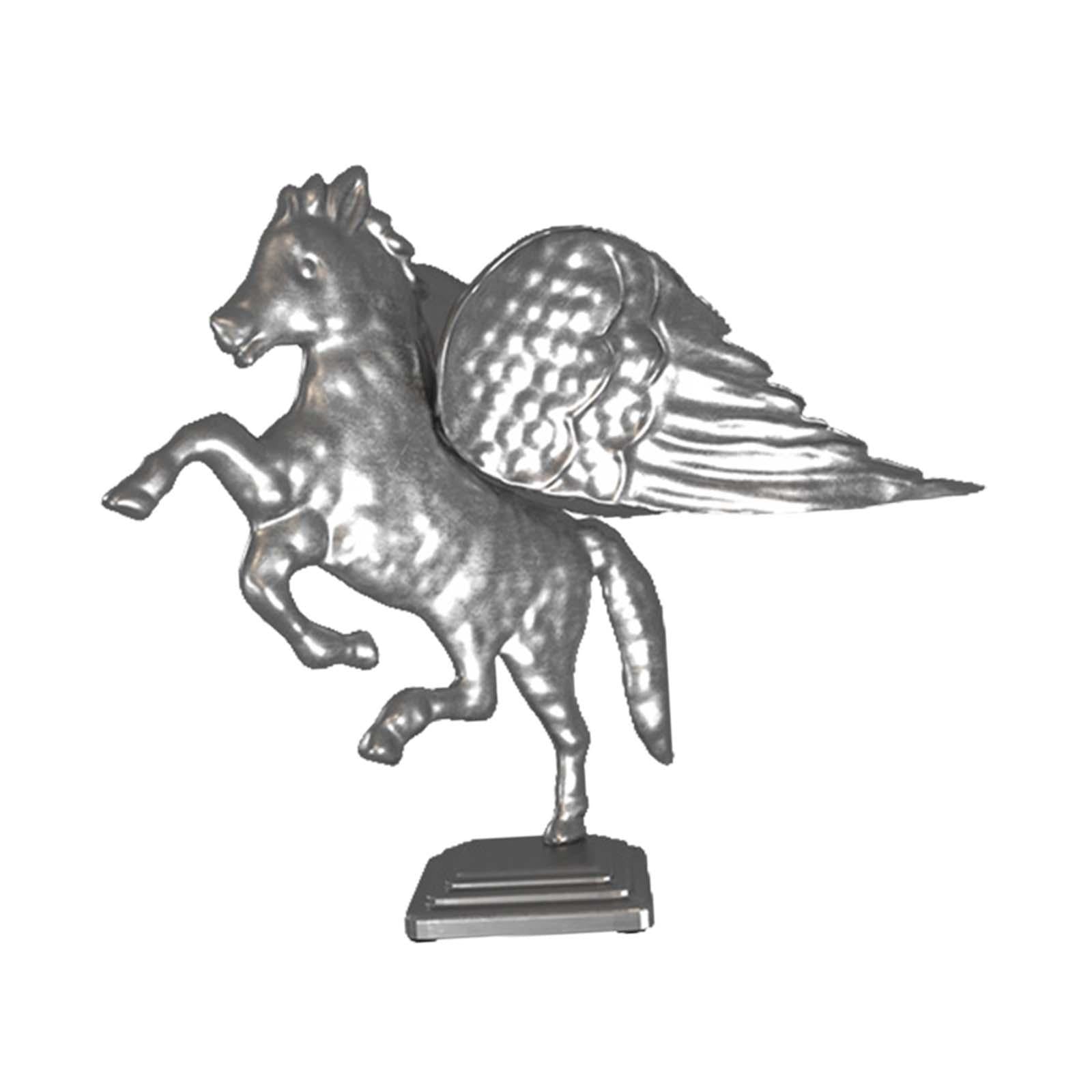 Metal Horse Statue Figurines Creative Bedroom Housewarming Animal Sculptures Silver