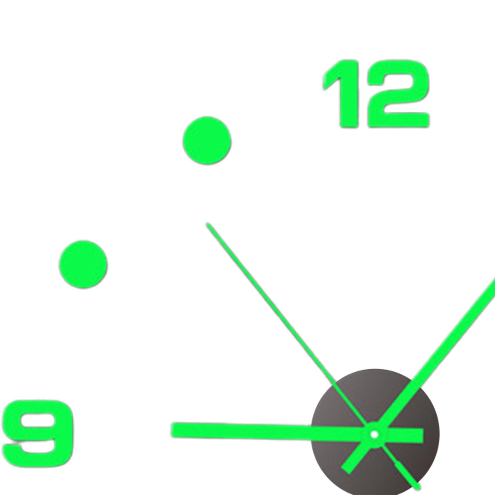 Modern Wall Clock Wall Stickers Silent 3D DIY Wall Clock for Bathroom Hotels