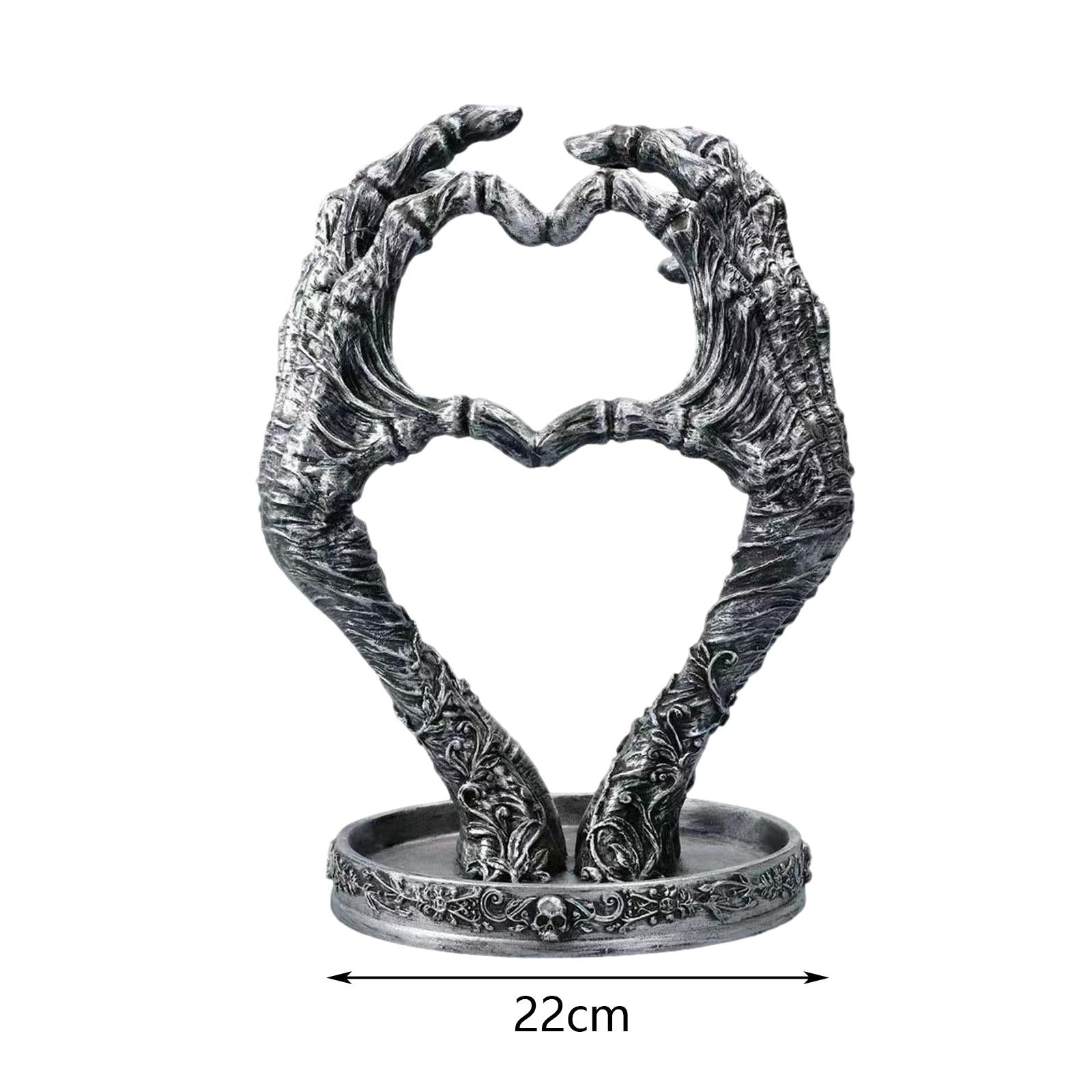 Gothic Mummified Love Heart Jewellery Dish Holder for Photo Props Home