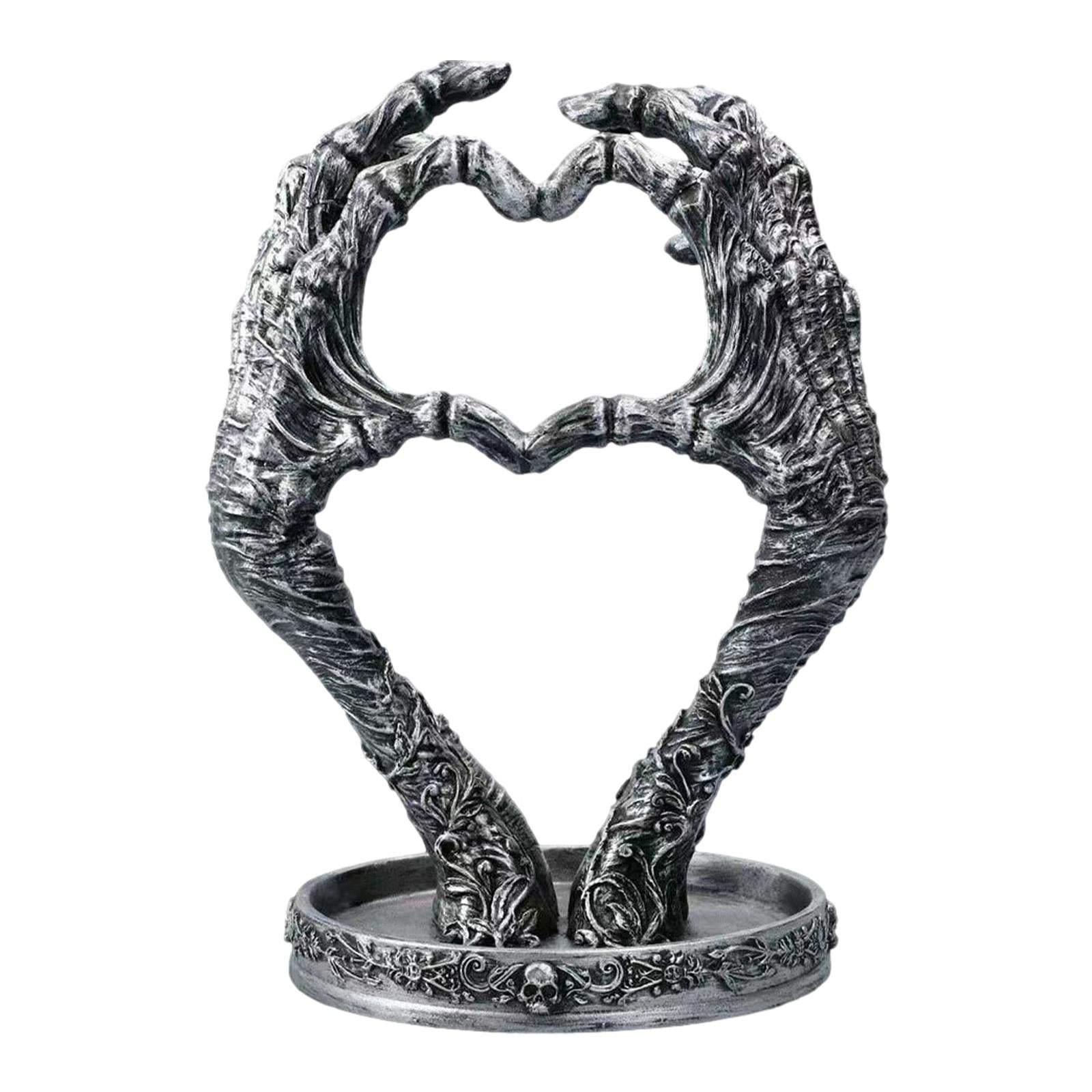 Gothic Mummified Love Heart Jewellery Dish Holder for Photo Props Home