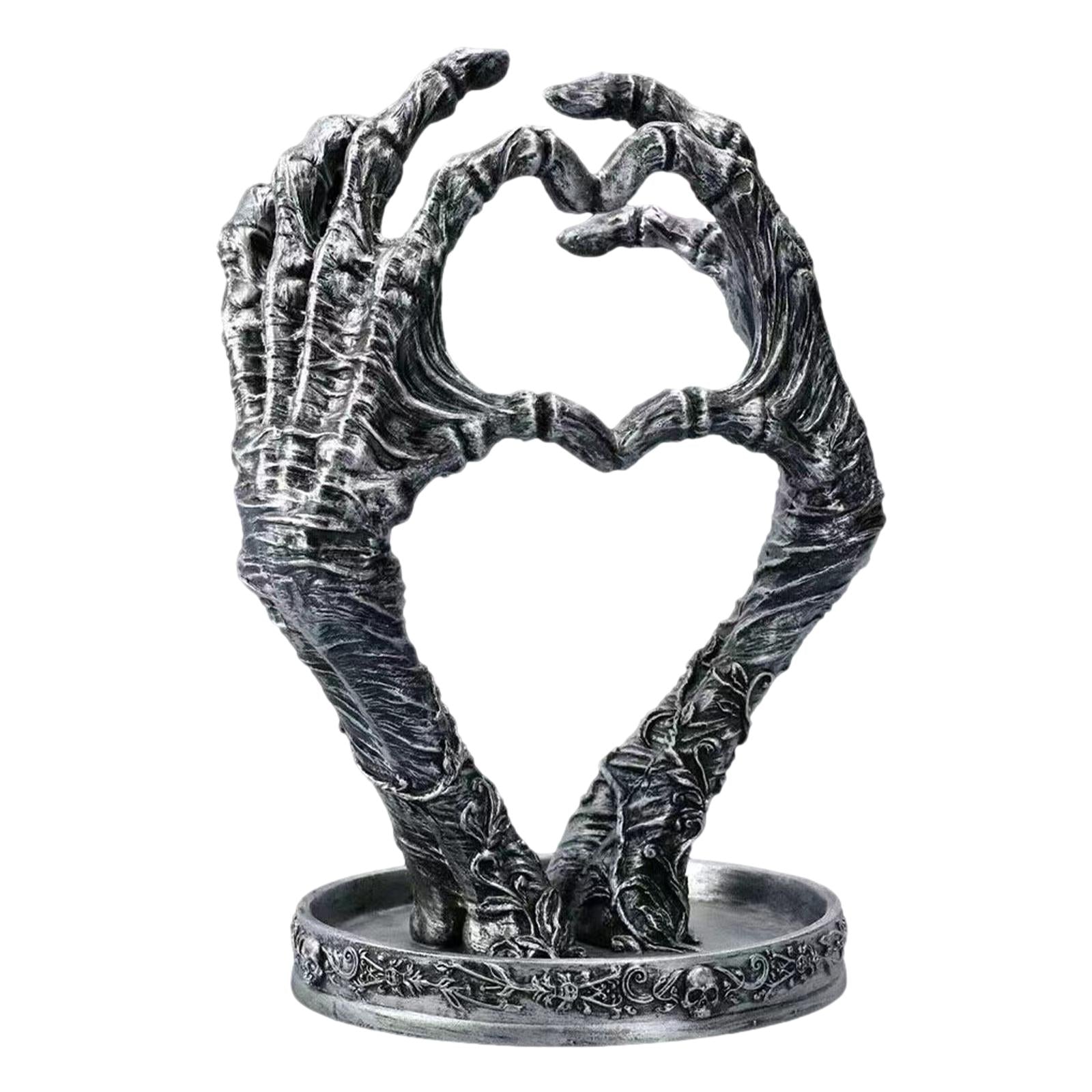 Gothic Mummified Love Heart Jewellery Dish Holder for Photo Props Home