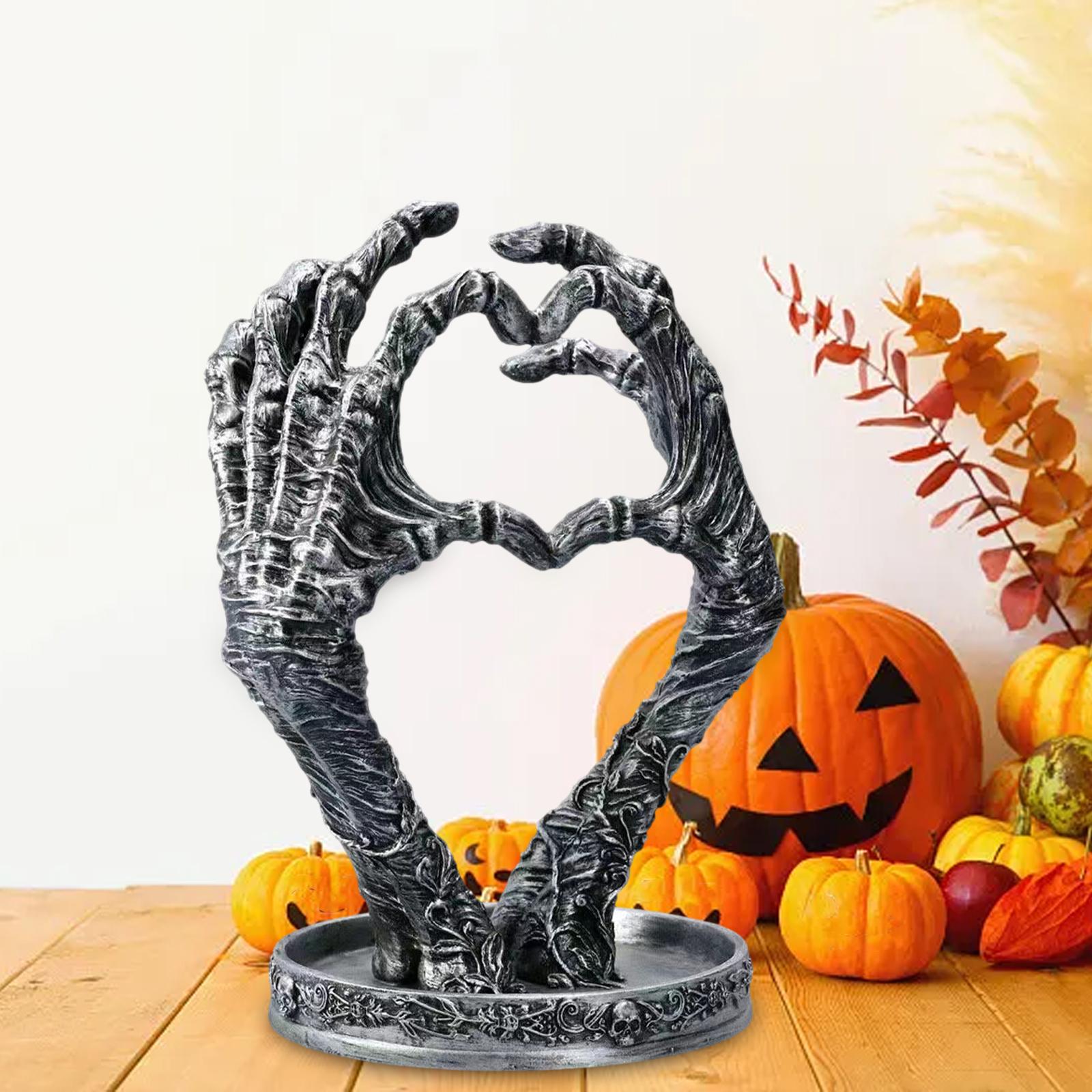 Gothic Mummified Love Heart Jewellery Dish Holder for Photo Props Home