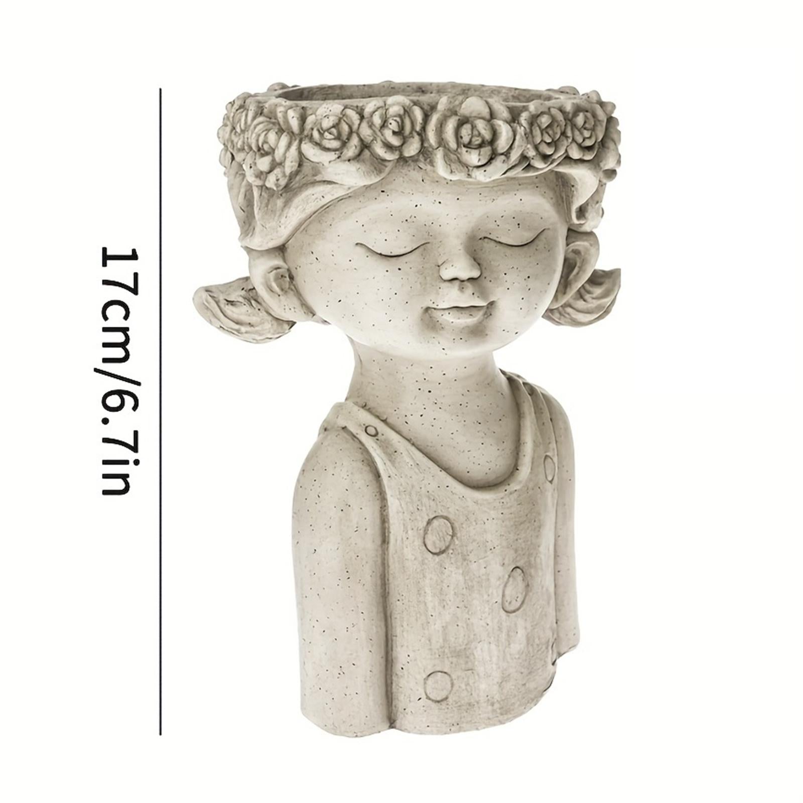 Fairy Flower Pot Statue Decor Girl Figurine for Bar Entry Home Decor Accents