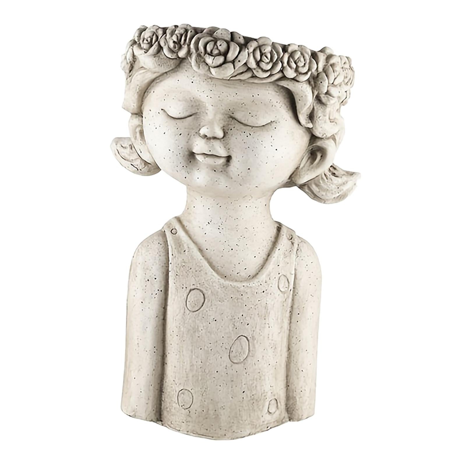 Fairy Flower Pot Statue Decor Girl Figurine for Bar Entry Home Decor Accents