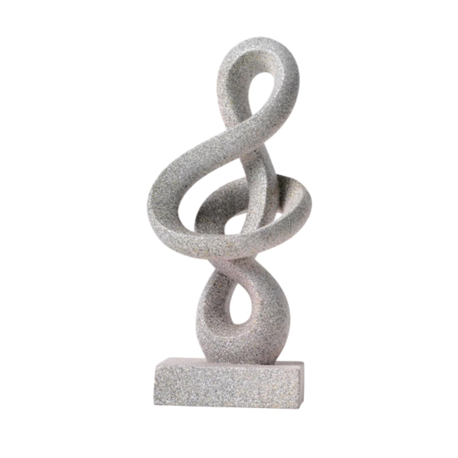 Abstract Statue Abstract Figurine Art Sculpture for Desktop Bookshelf Office Style A 7.5x6.5x17cm