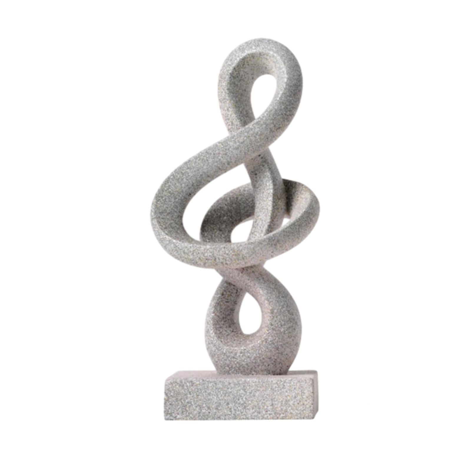 Abstract Statue Abstract Figurine Art Sculpture for Desktop Bookshelf Office Style A 7.5x6.5x17cm