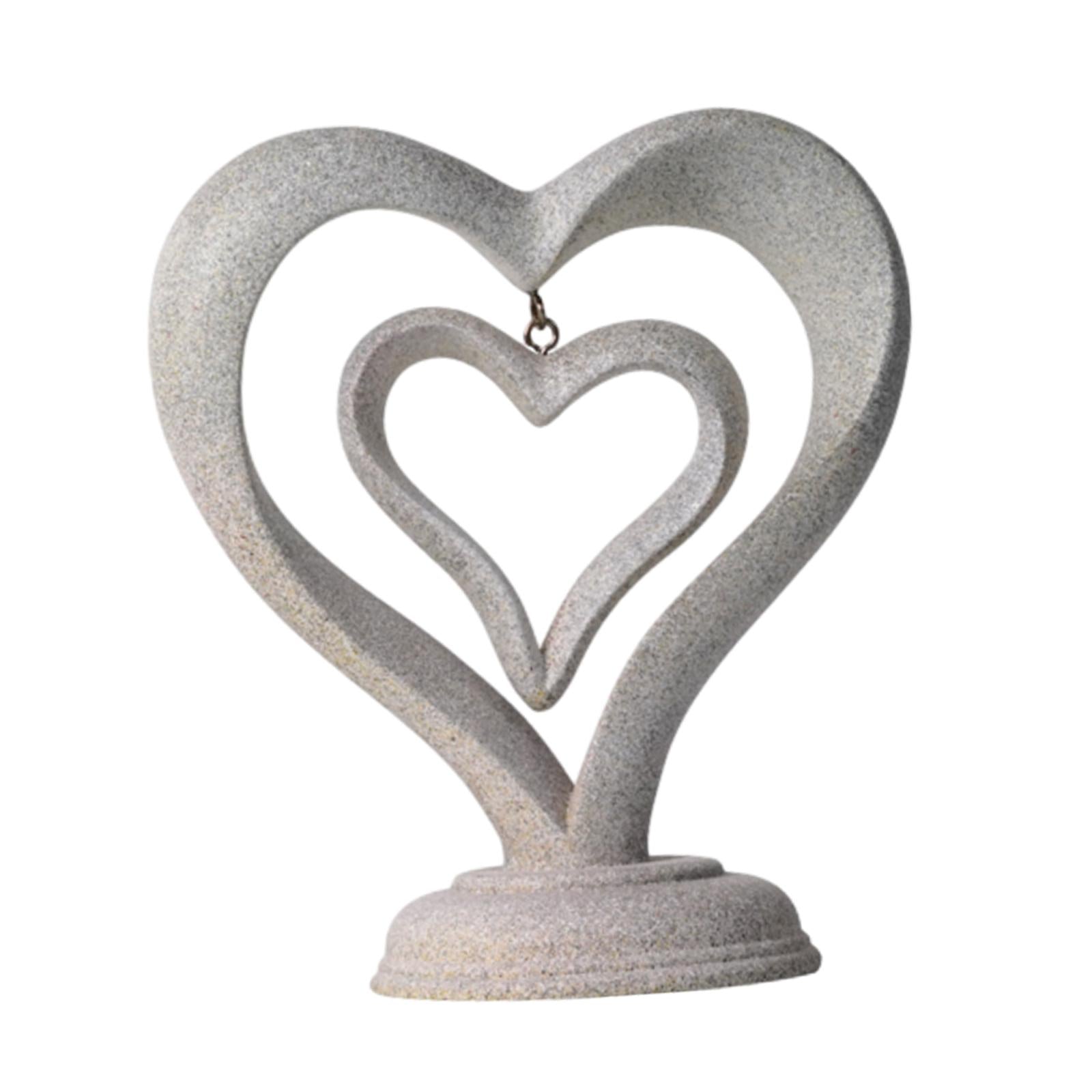 Abstract Statue Abstract Figurine Art Sculpture for Desktop Bookshelf Office Style B 14x8x16cm