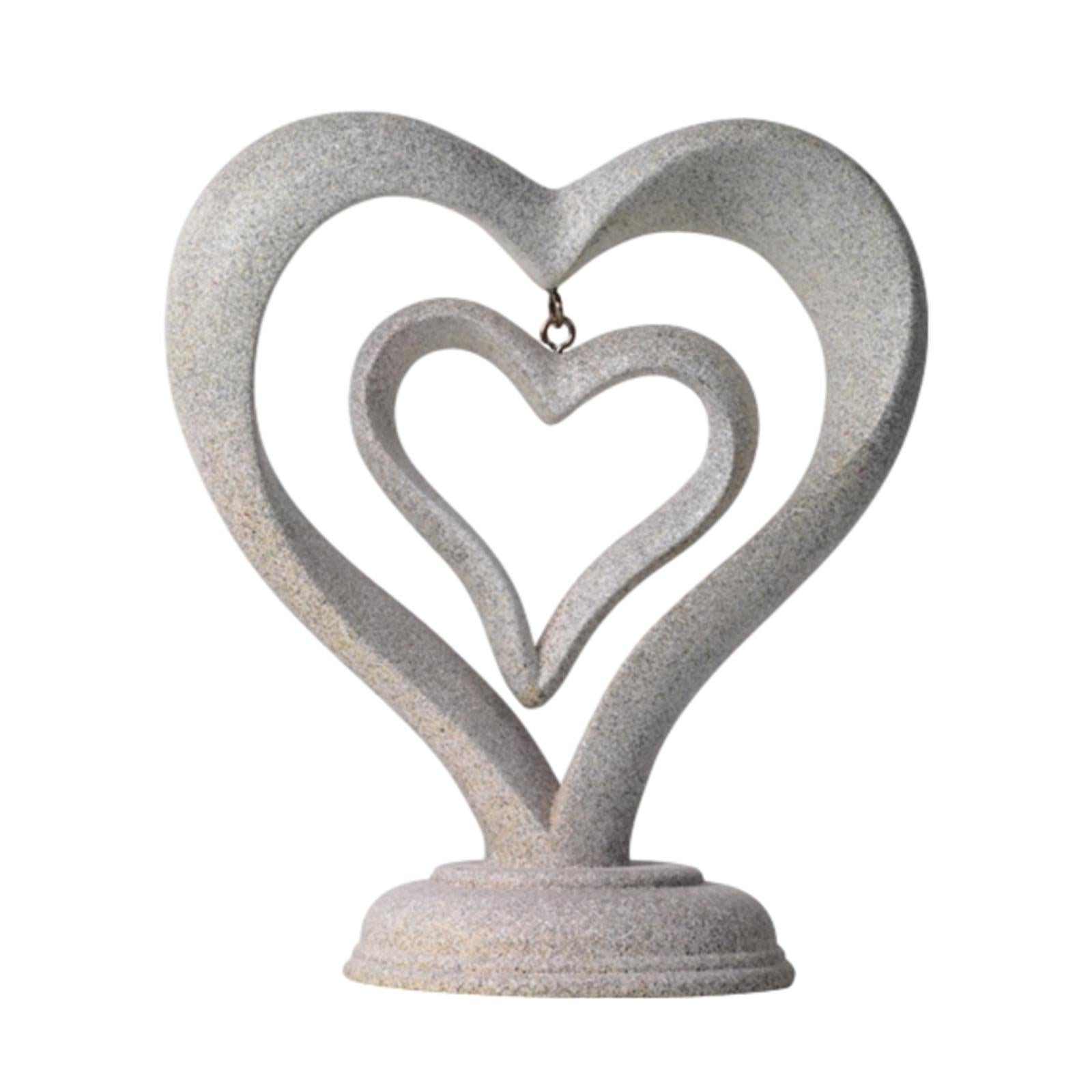 Abstract Statue Abstract Figurine Art Sculpture for Desktop Bookshelf Office Style B 14x8x16cm