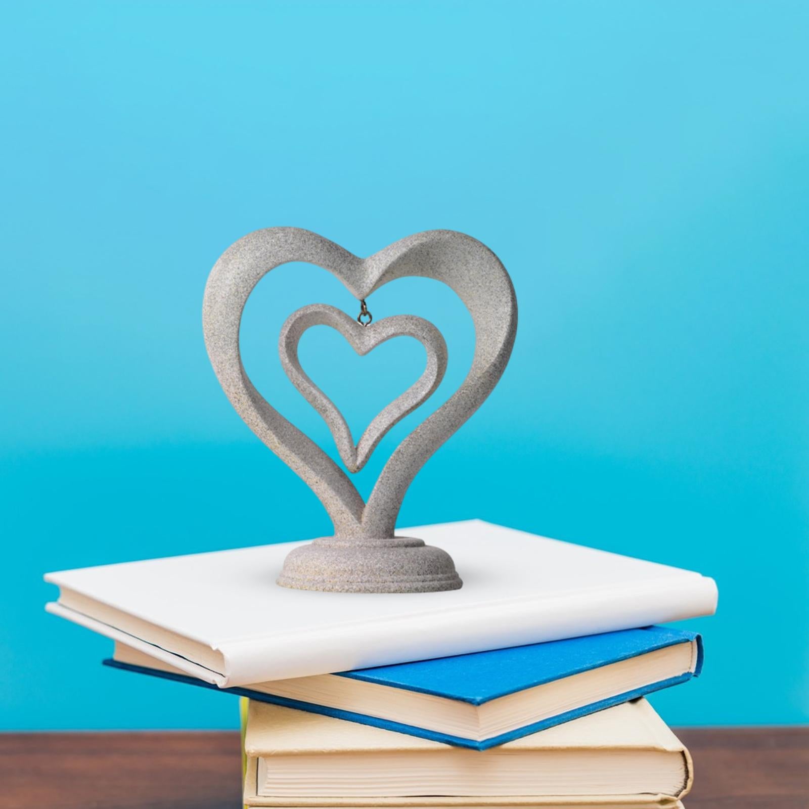 Abstract Statue Abstract Figurine Art Sculpture for Desktop Bookshelf Office Style B 14x8x16cm