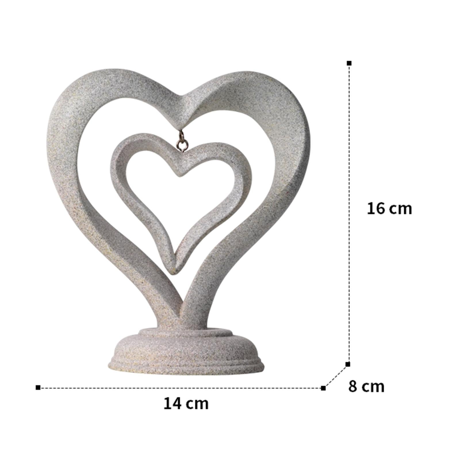 Abstract Statue Abstract Figurine Art Sculpture for Desktop Bookshelf Office Style B 14x8x16cm
