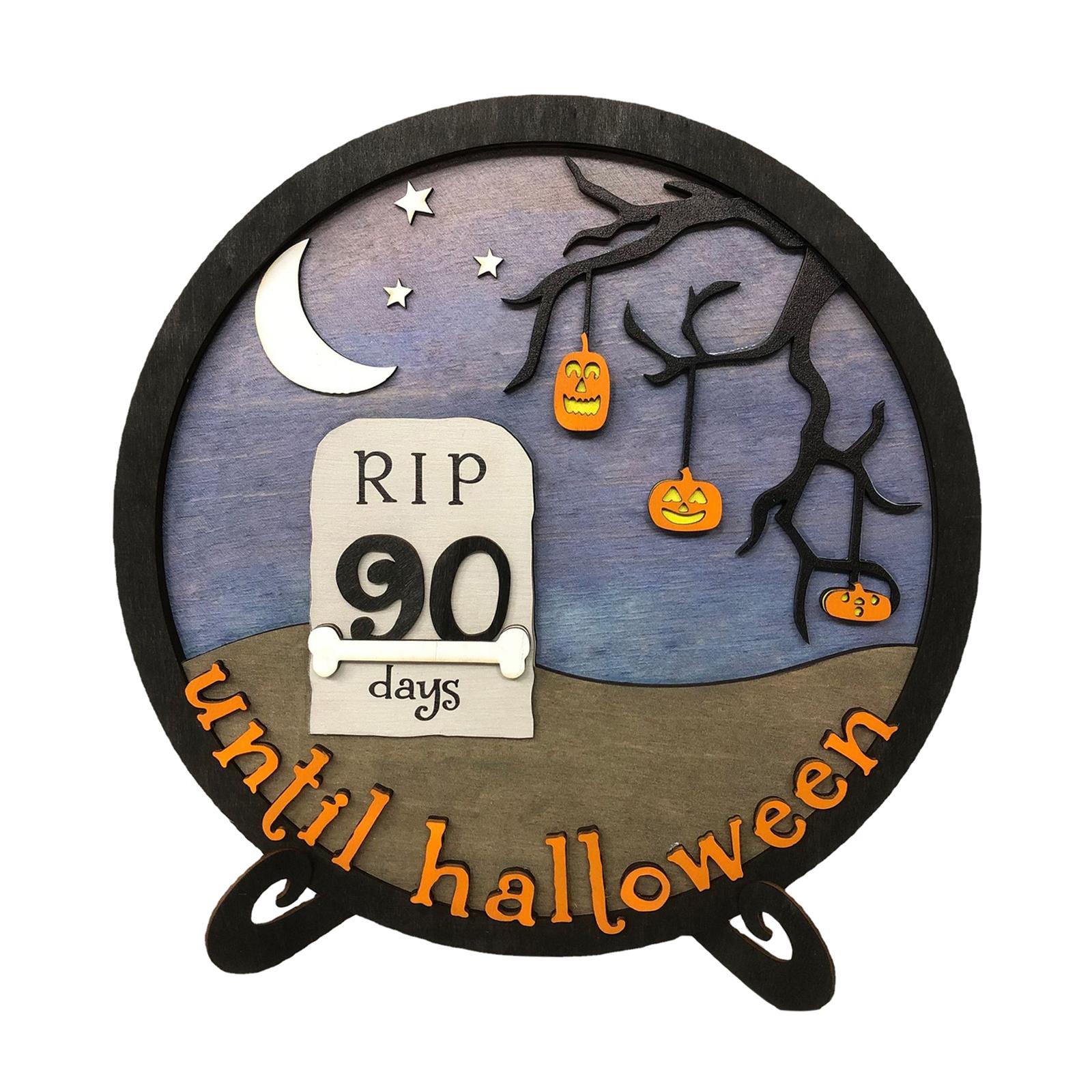 Halloween Calendar Board Crafts Party Favors for Home Haunted House Festival