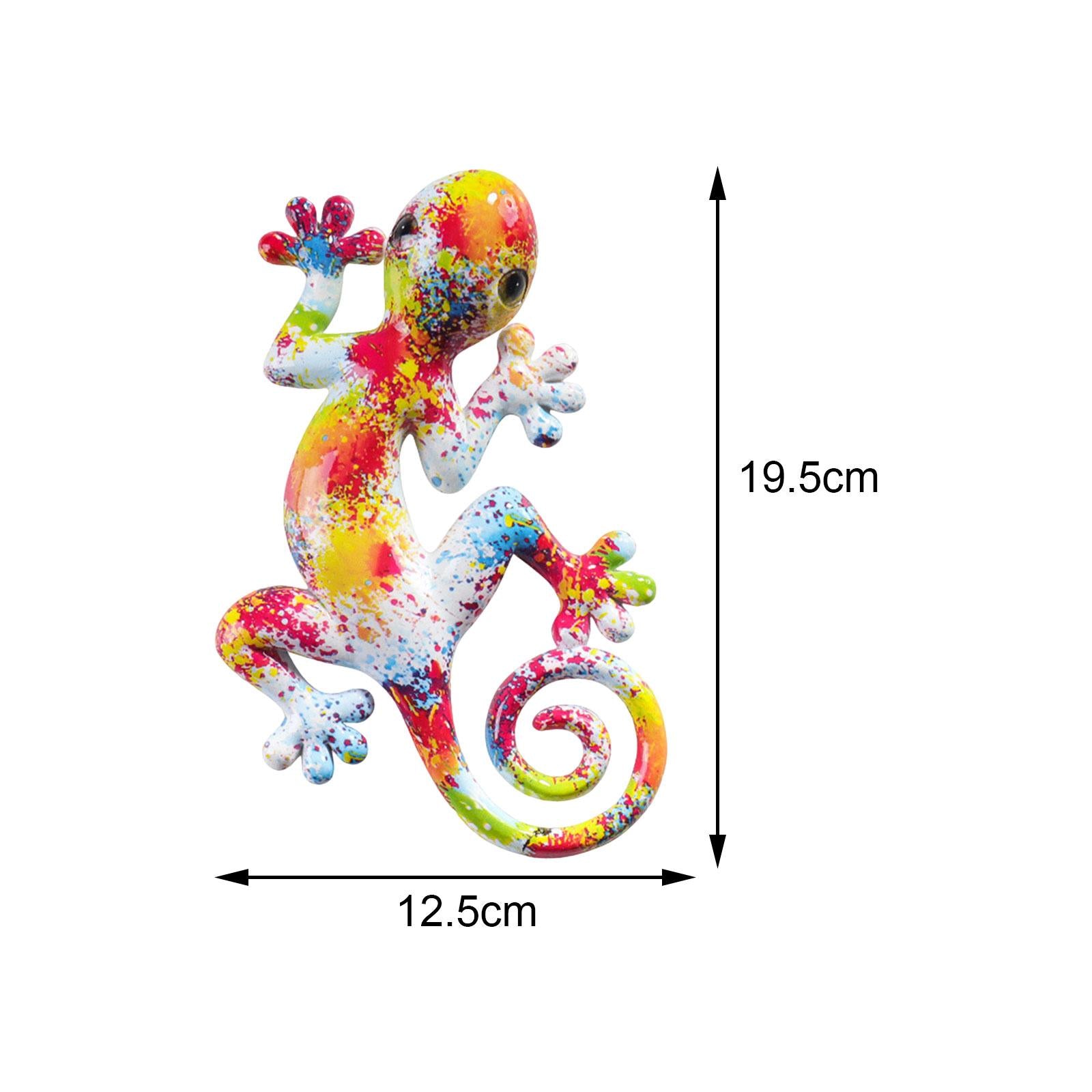 Gecko Wall Art Decor Gecko Wall Sculpture for Home Living Room Indoor Hook 19.5x12.5x3.7cm